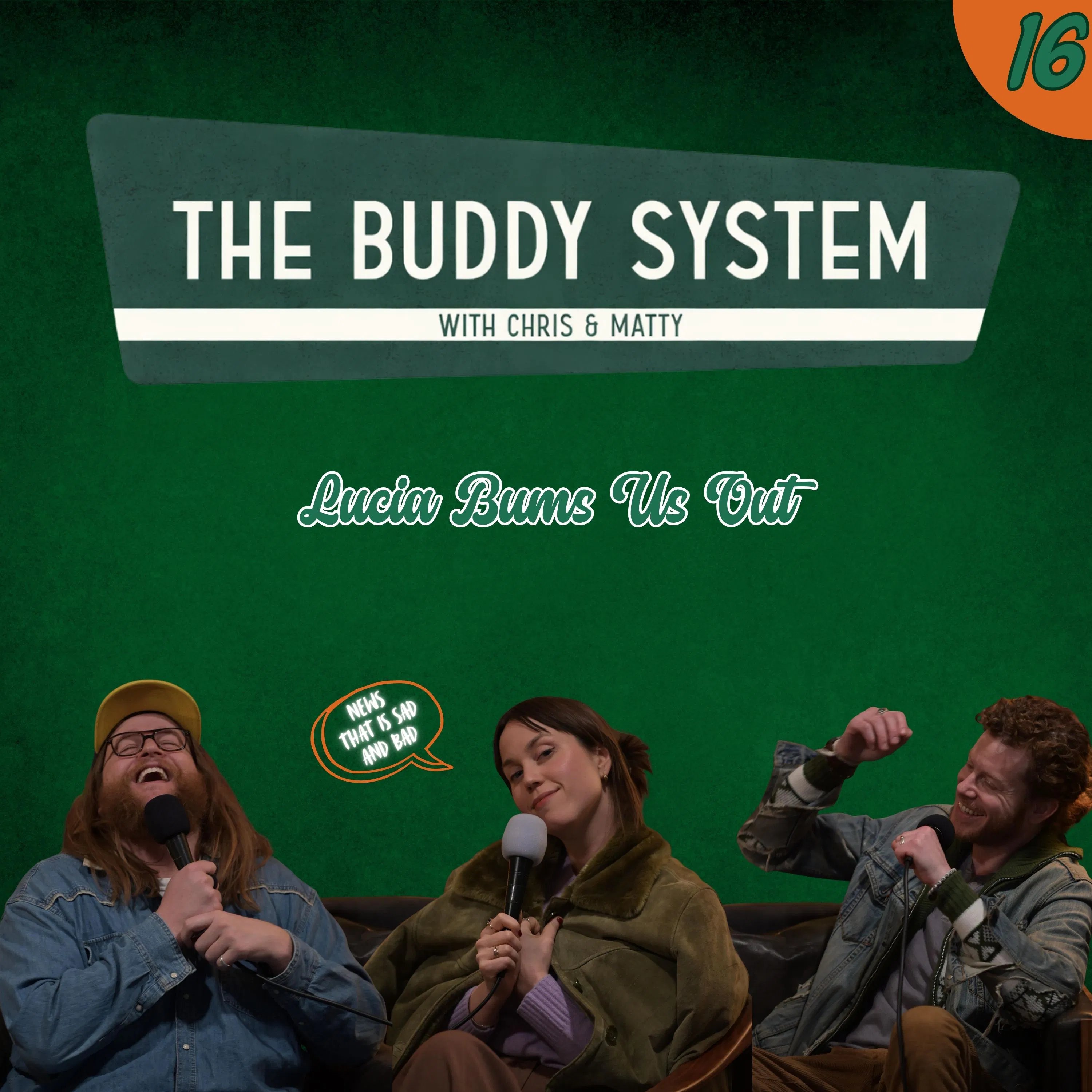 16. Lucia Bums Us Out episode artwork