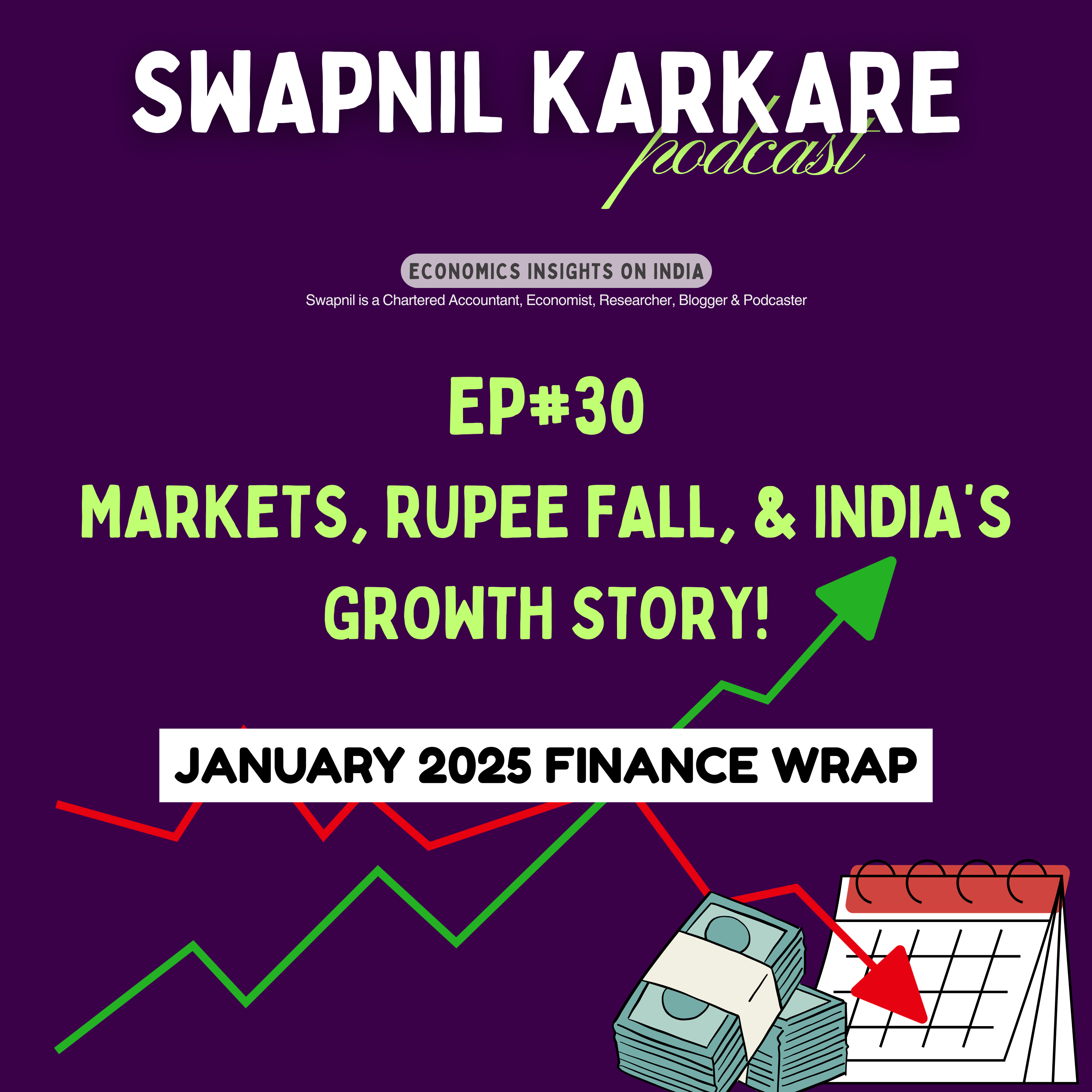 January 2025 Finance Wrap: Markets, Rupee Fall, & India’s Growth Story! episode artwork