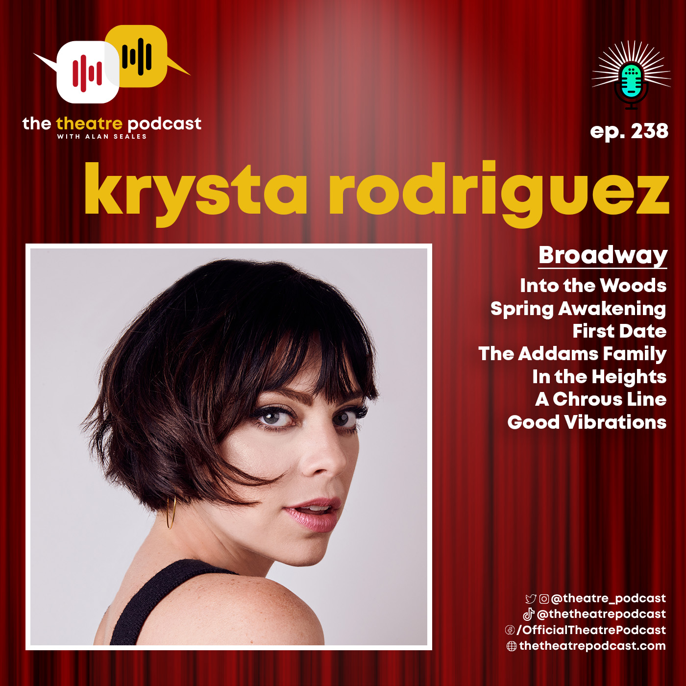 Ep238 - Krysta Rodriguez: Opportunity is Not a Lengthy Visitor episode artwork