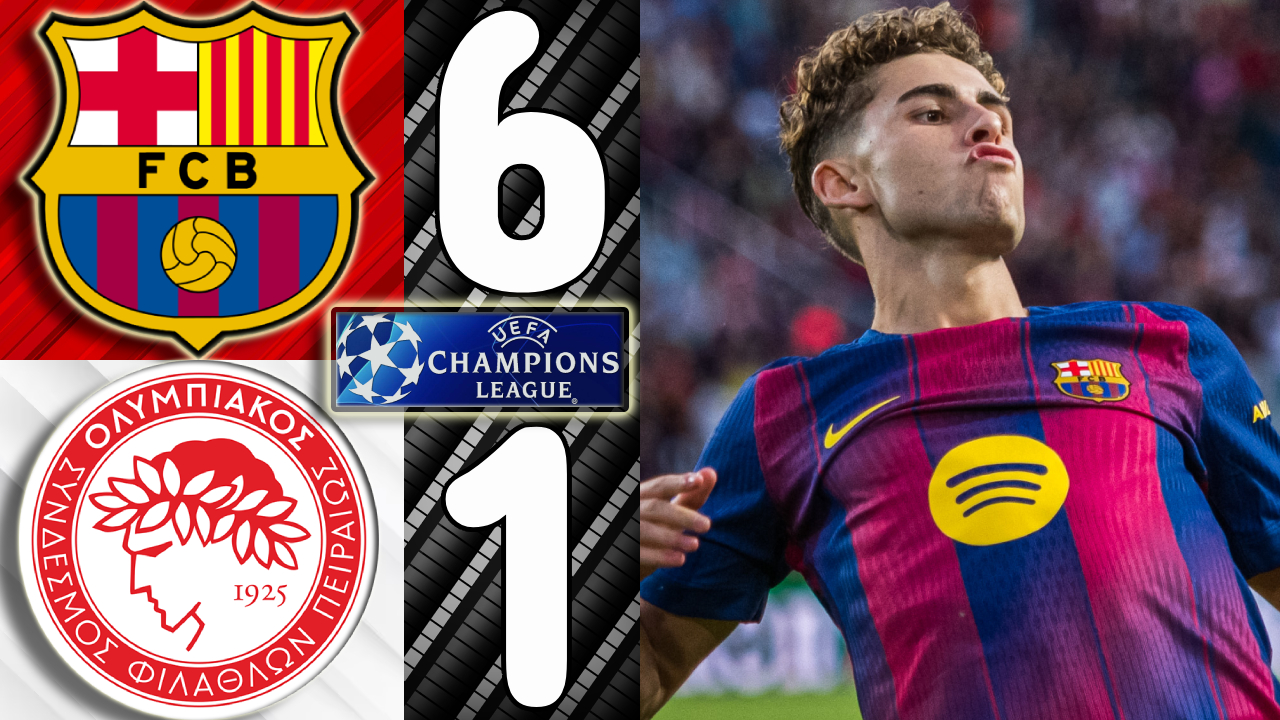 🎥 Barcelona vs. Olympiacos [6-1] - Match Review (UEFA Champions League 2025/2026) episode artwork