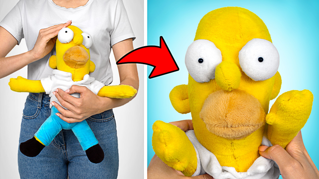 Amazing Tutorial How To Sew Homer Simpson Plush Toy