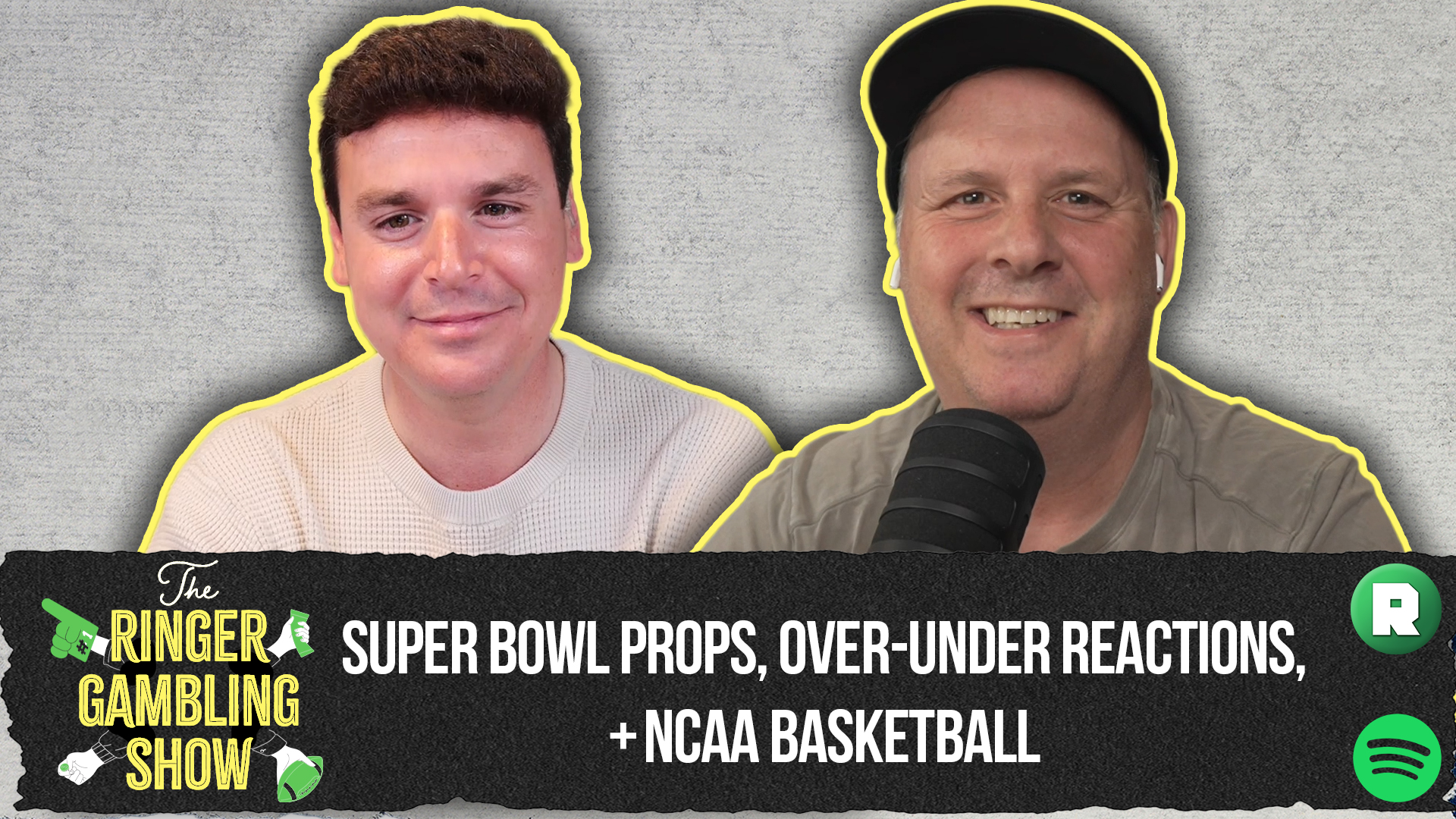 Super Bowl Props, Over-Under Reactions, and NCAA Basketball  | The Ringer Gambling Show