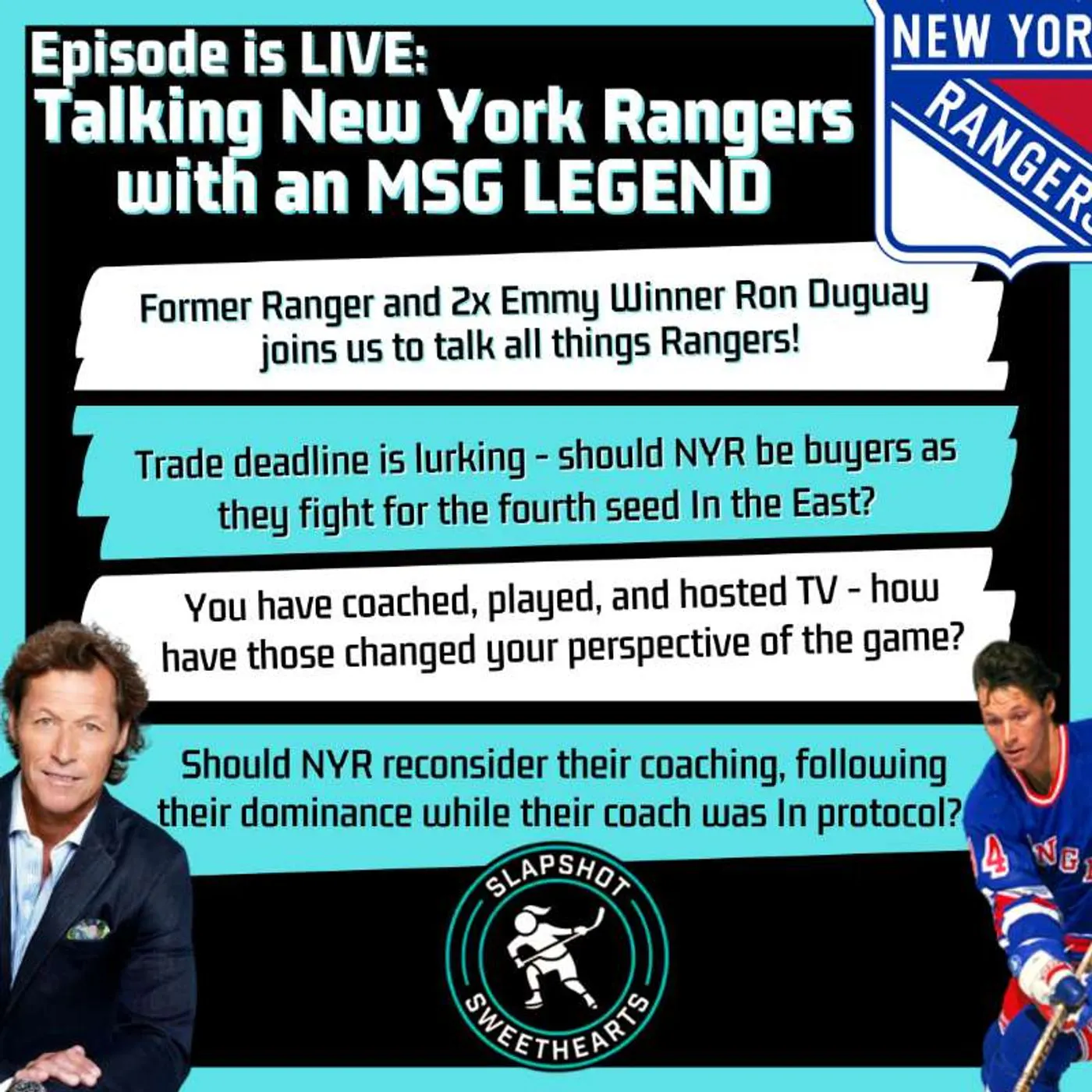 Talking New York Rangers with Ron Duguay Talking New York Rangers with Ron Duguay