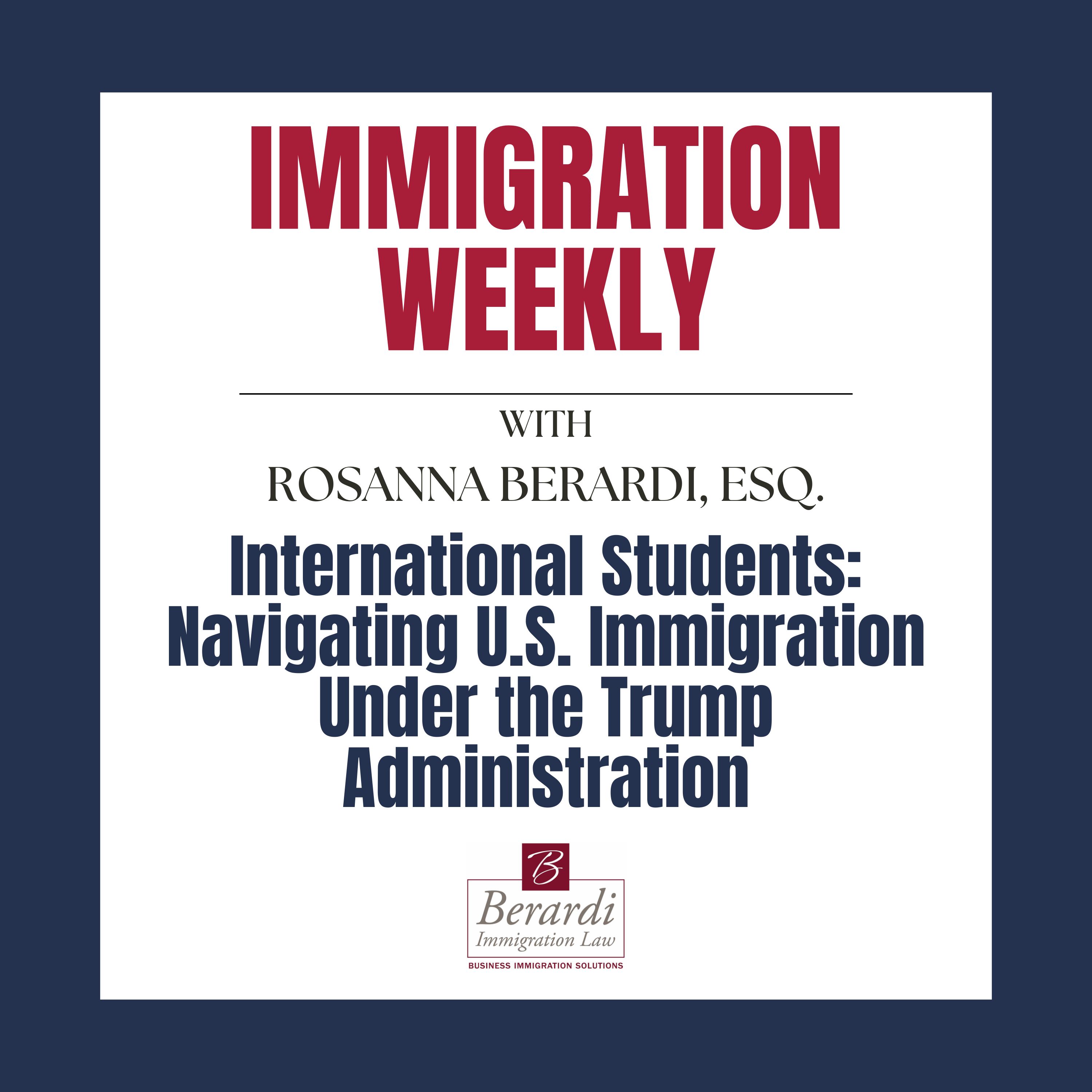 International Students: Navigating U.S. Immigration Under the Trump Administration episode artwork