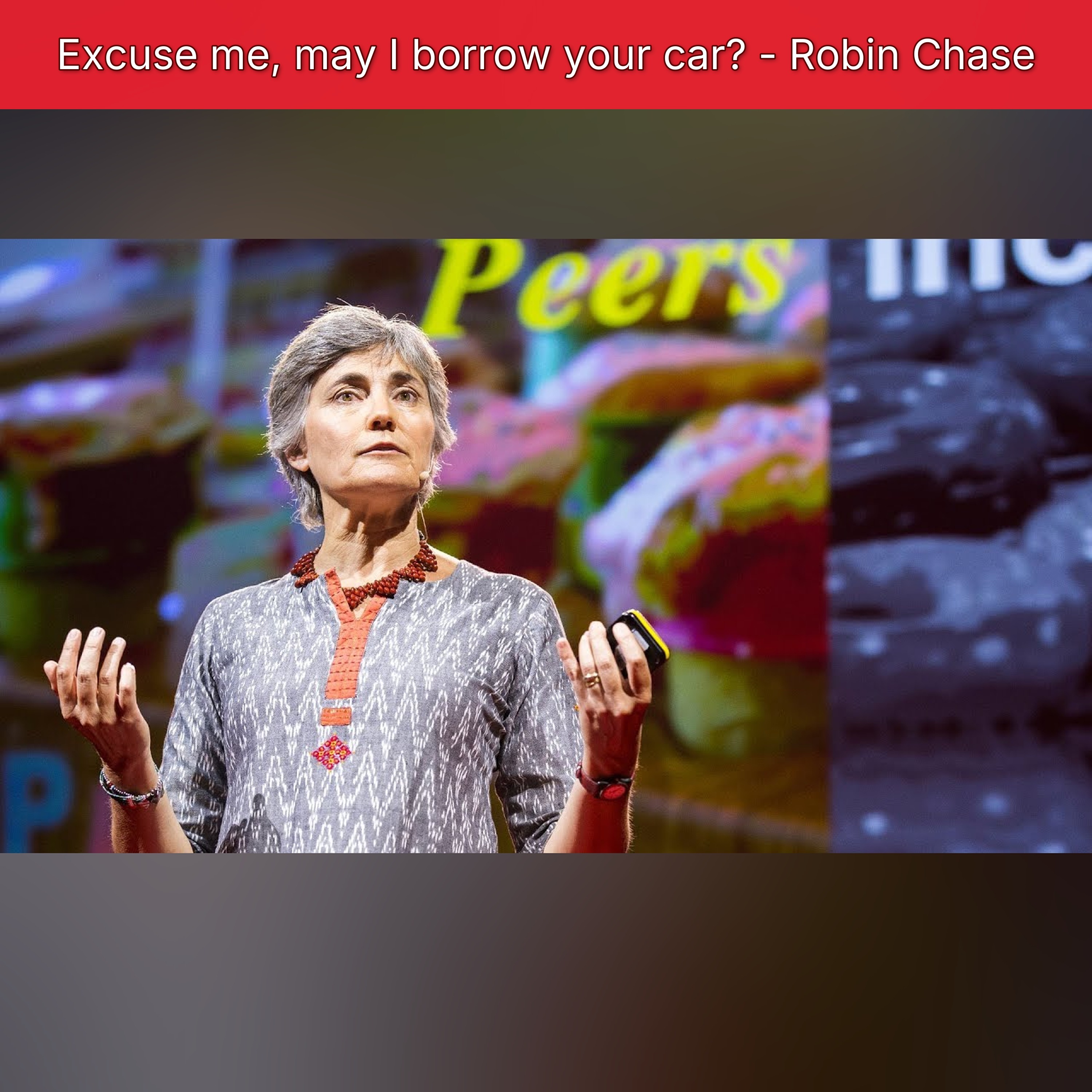 Excuse me, may I borrow your car? - Robin Chase