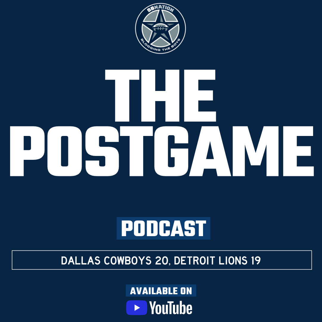 The Postgame: Dallas Cowboys 20, Detroit Lions 19 episode artwork