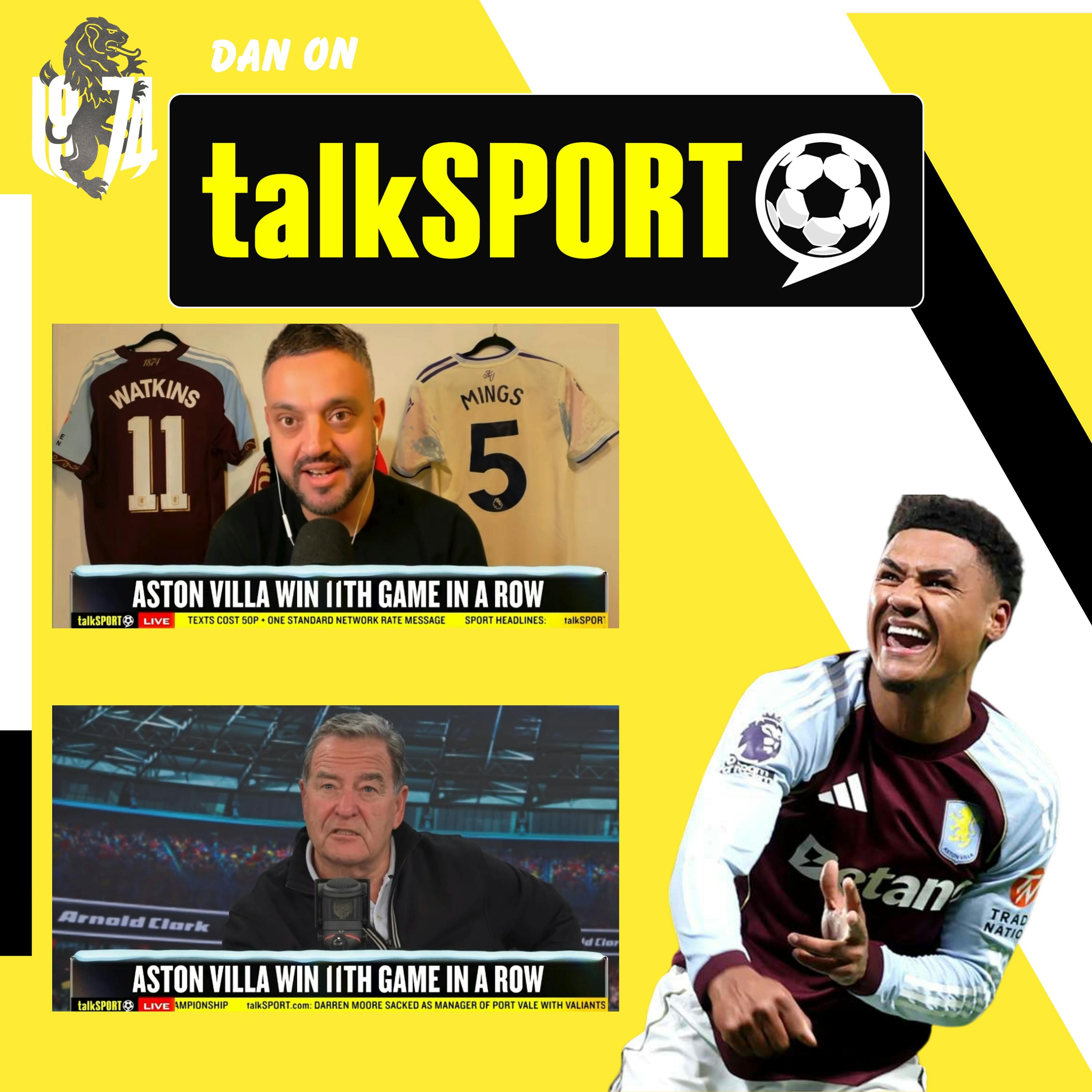 🎙️ Dan on talkSPORT: How Far Can Aston Villa Really Go? 🎙️ Dan on talkSPORT: How Far Can Aston Villa Really Go?