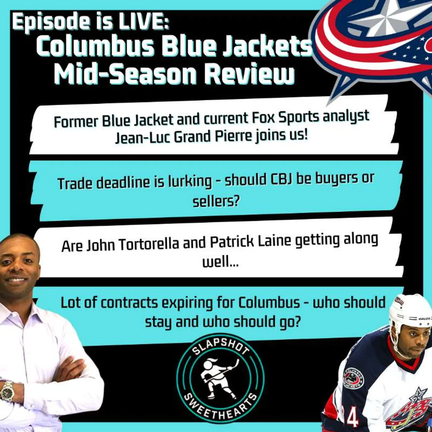 Columbus Blue Jackets Mid-Season Review with Jean-Luc Grand-Pierre Columbus Blue Jackets Mid-Season Review with Jean-Luc Grand-Pierre