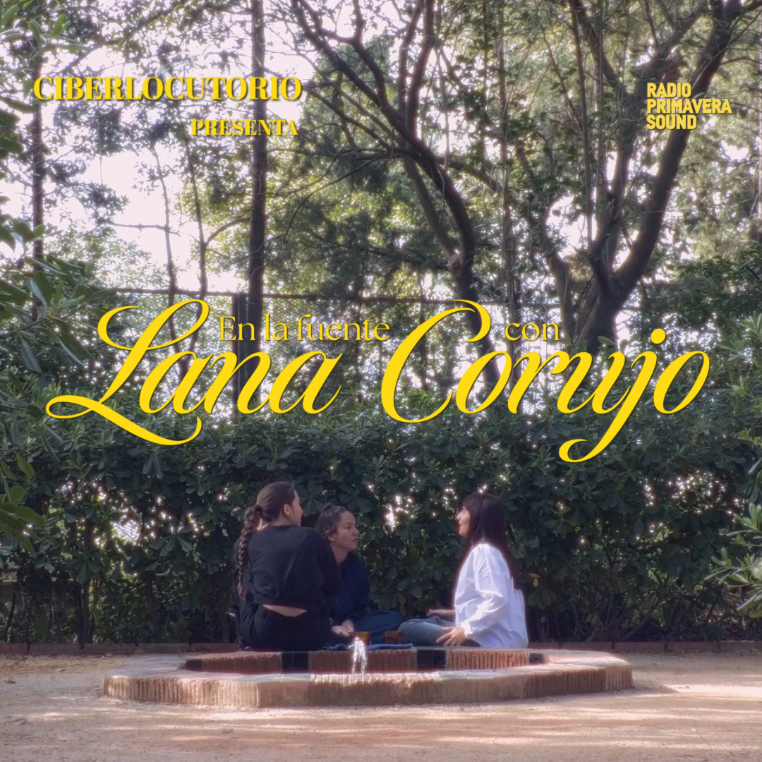 En la fuente con Lana Corujo