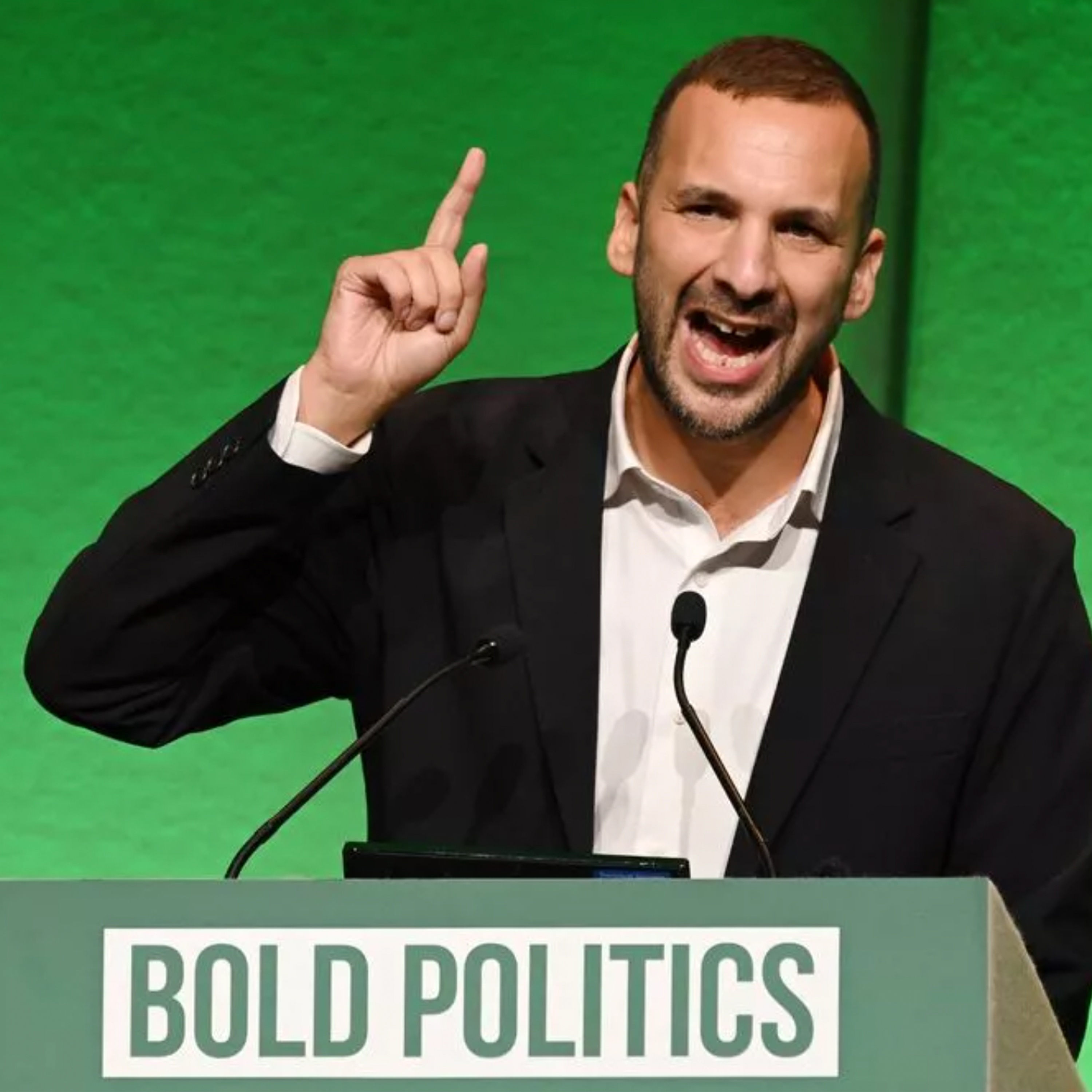 'HE'S DANGEROUS!' - Green Party leader EXPOSED over 'DISASTER PLAN' episode artwork