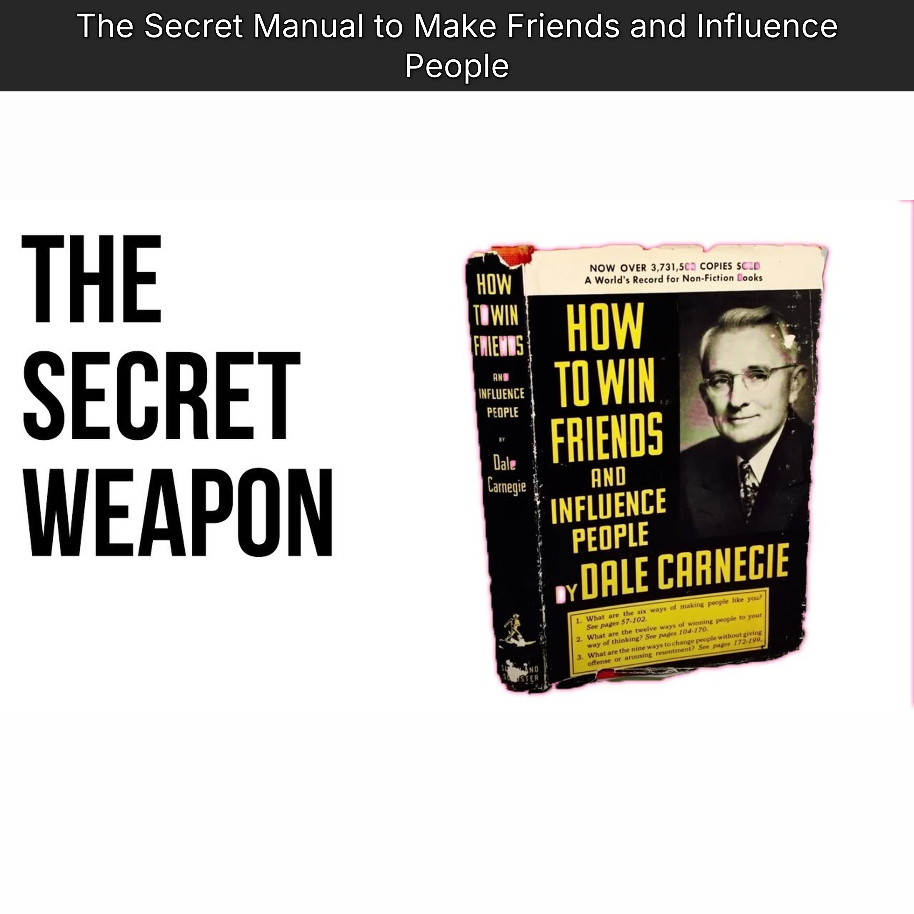 The Secret Manual to Make Friends and Influence People