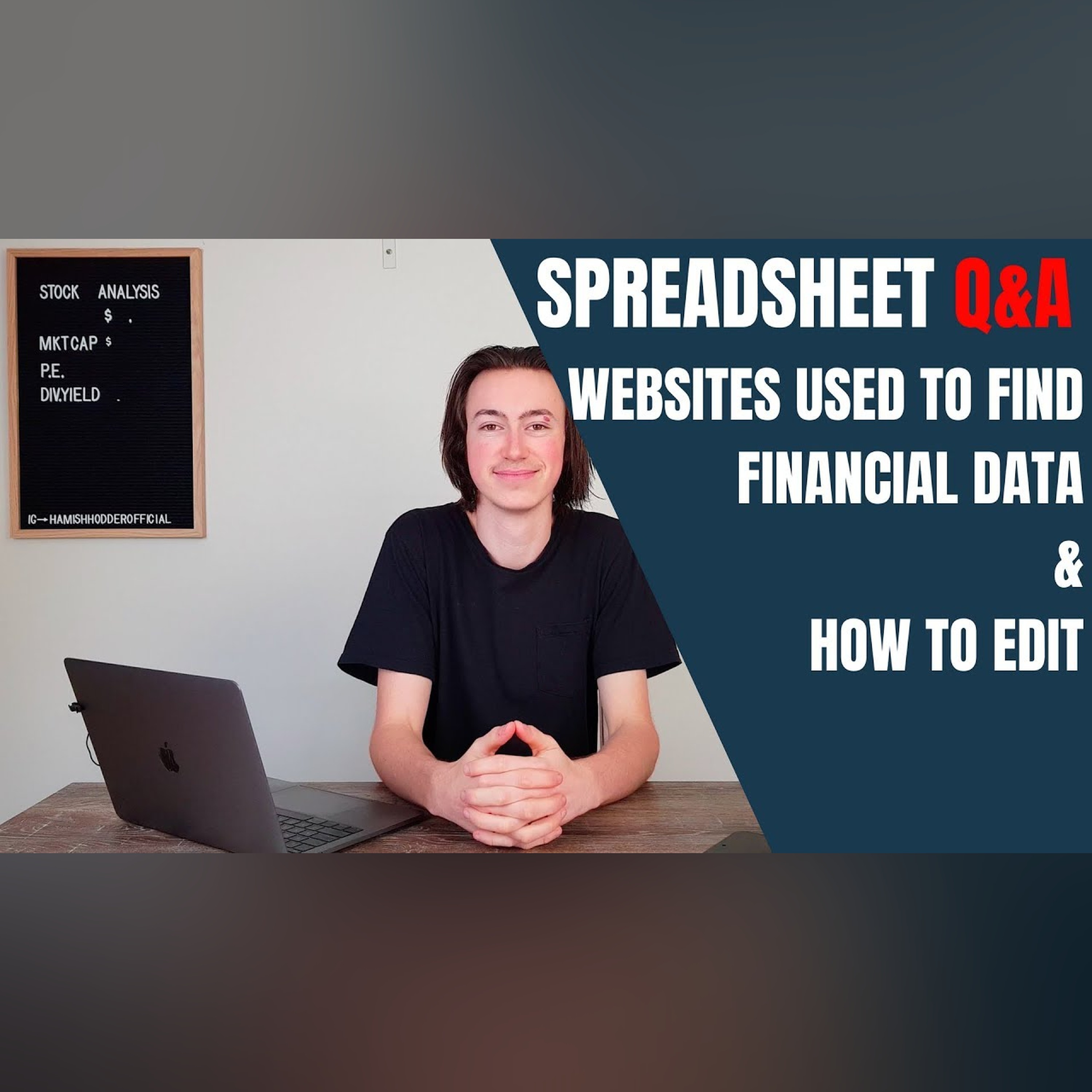 Analysis Spreadsheet QandA (Where to find the data, how to edit,...)