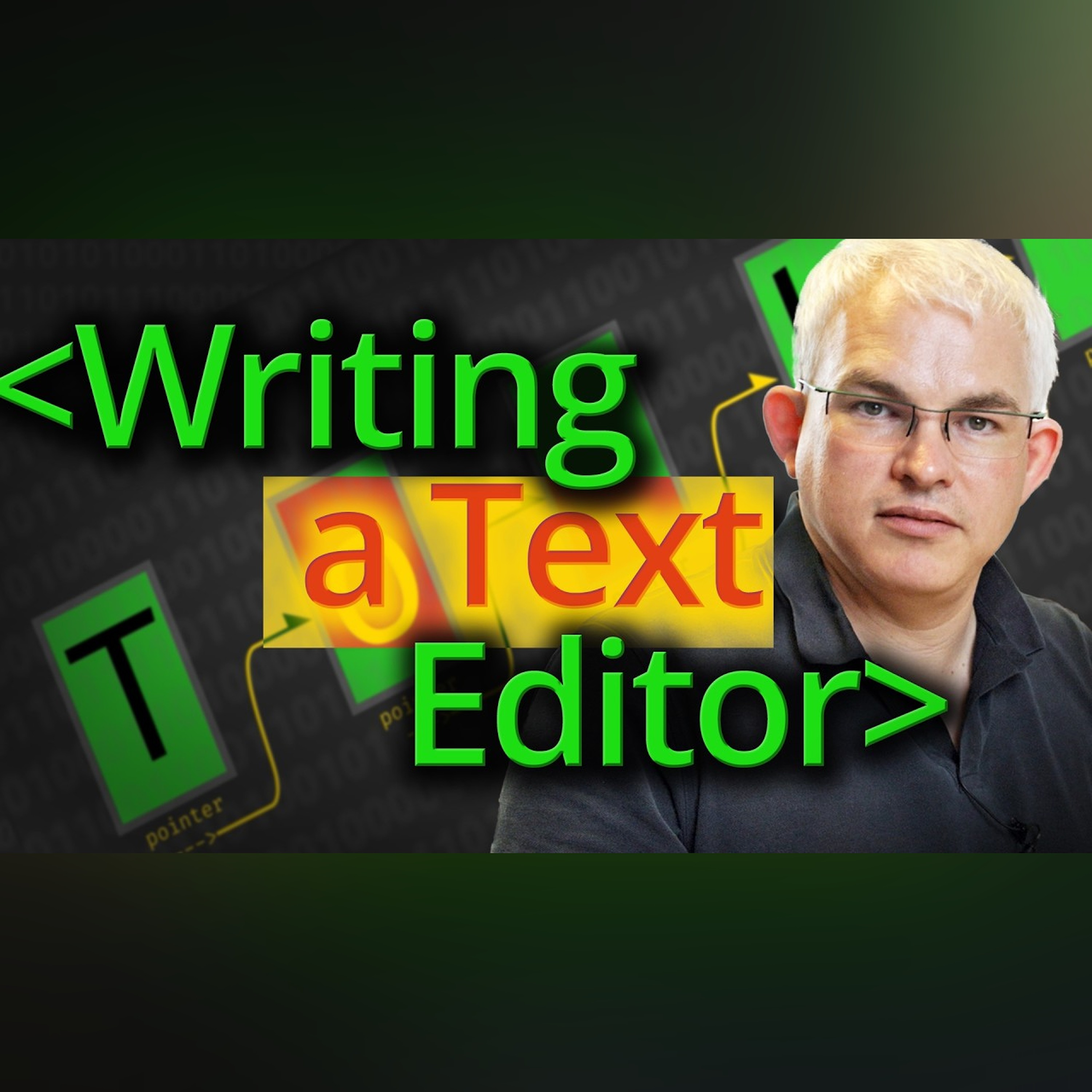 Writing a Text Editor - Computerphile episode artwork