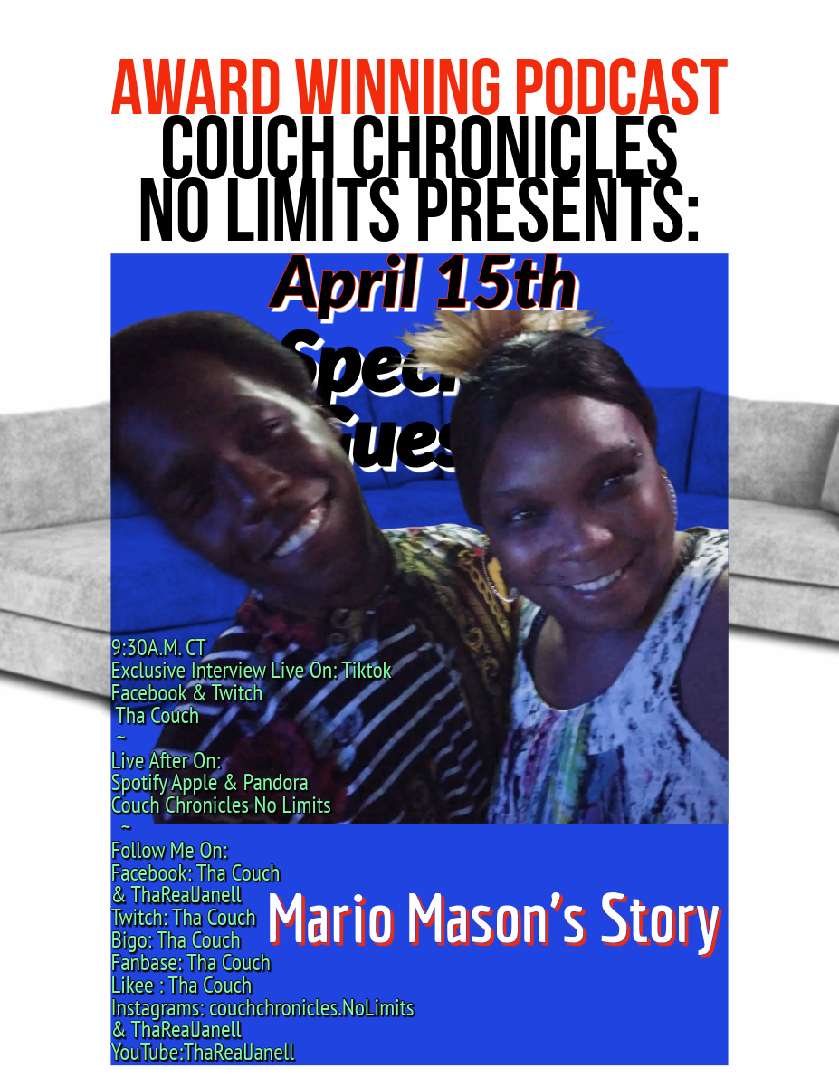 Mario Masons Story Told by his mom Cicily Mason  Couch Chronicles No Limits