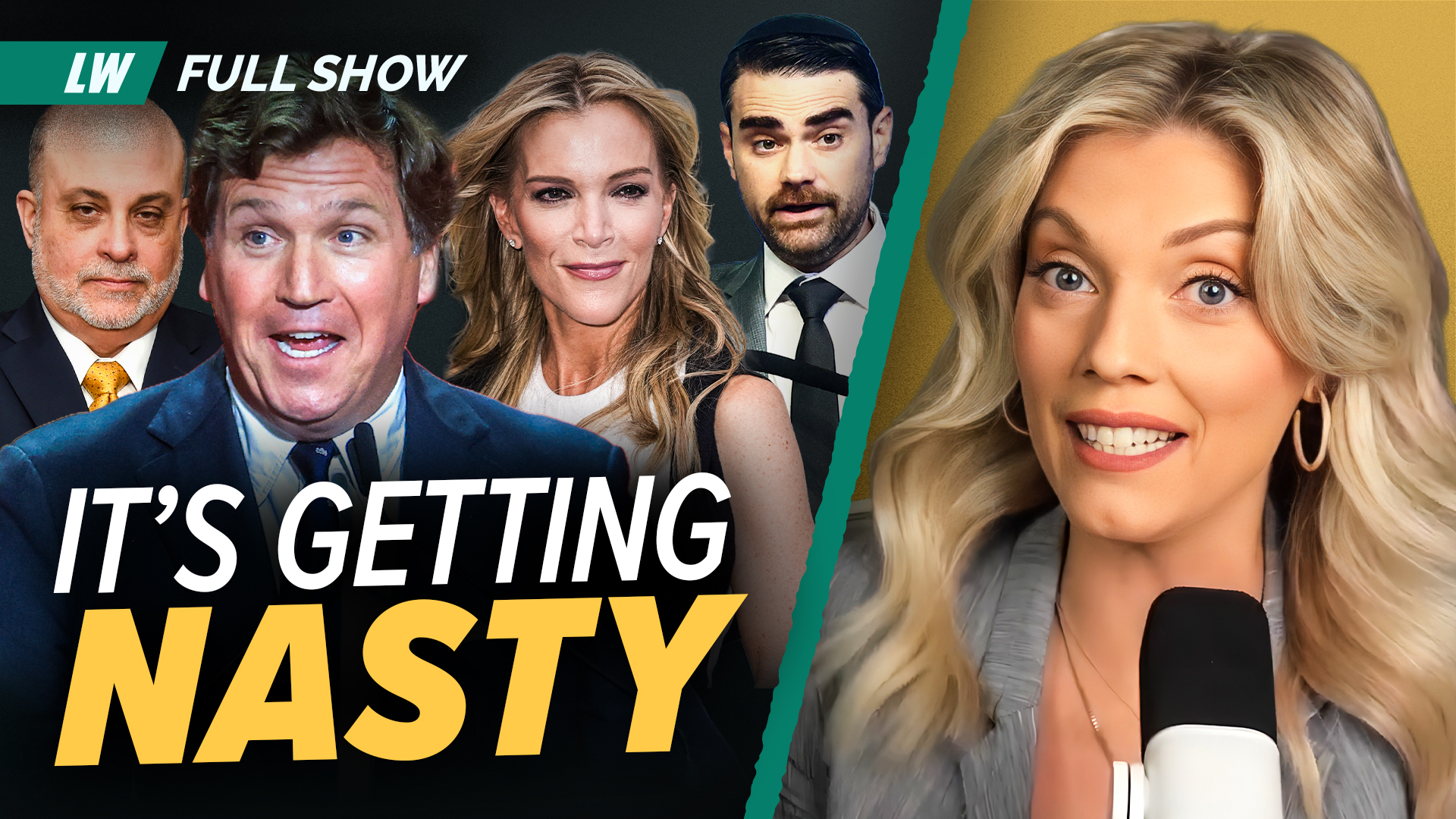 Who’s WINNING the Tucker Carlson, Megyn Kelly, Mark Levin, Ben Shapiro Podcast Wars | Ep 238