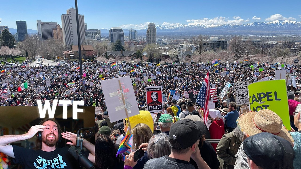 Anti-Trump protests aren't even real?? | Asmongold TV