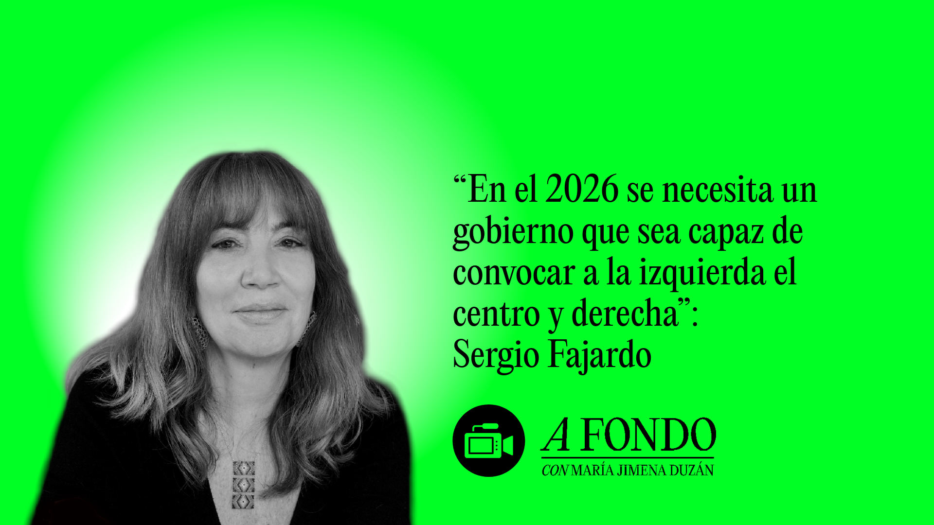 “En el 2026 se necesita un gobierno que sea capaz de convocar a la izquierda el centro y derecha”: Sergio Fajardo