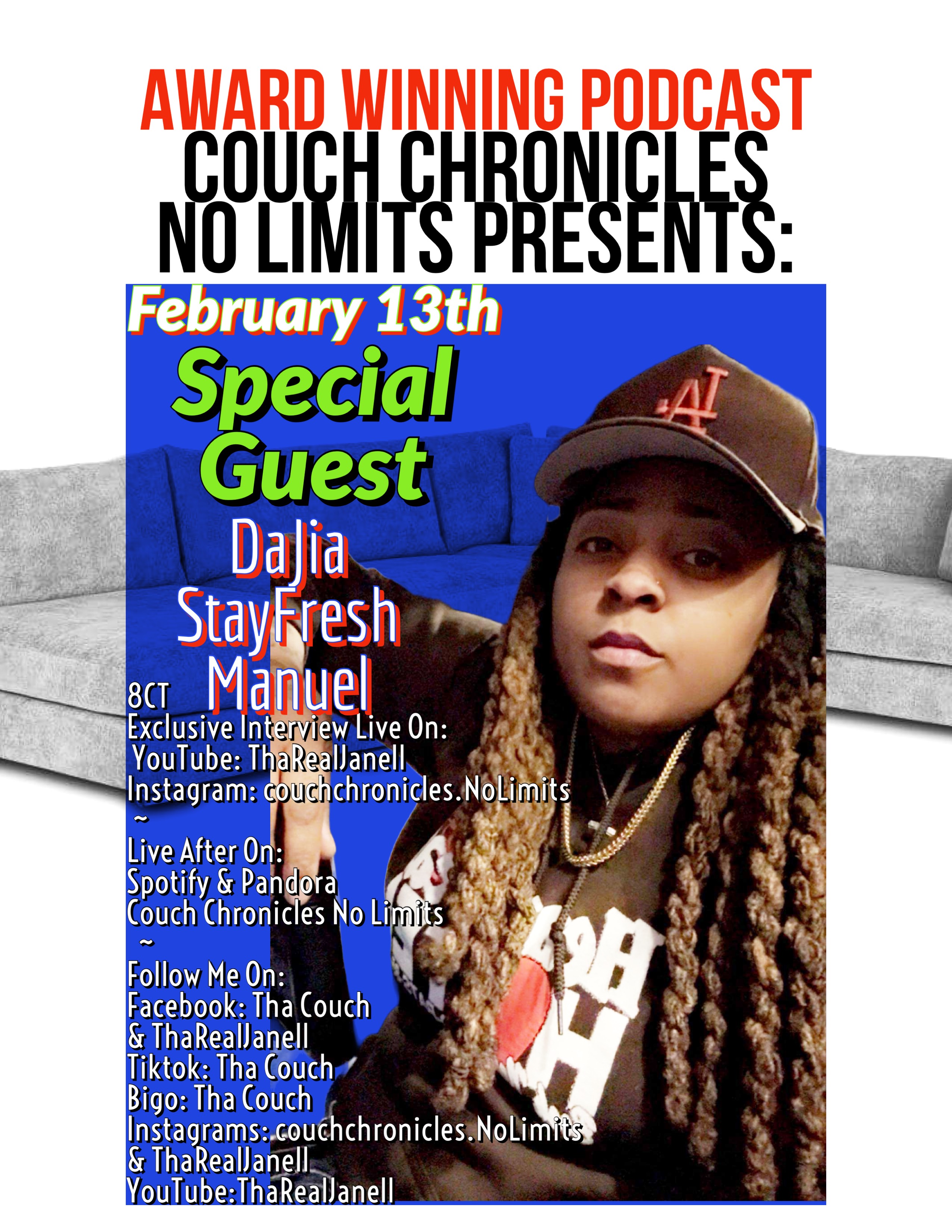 Couch Chronicles No Limits W/ Dajia StayFresh episode artwork