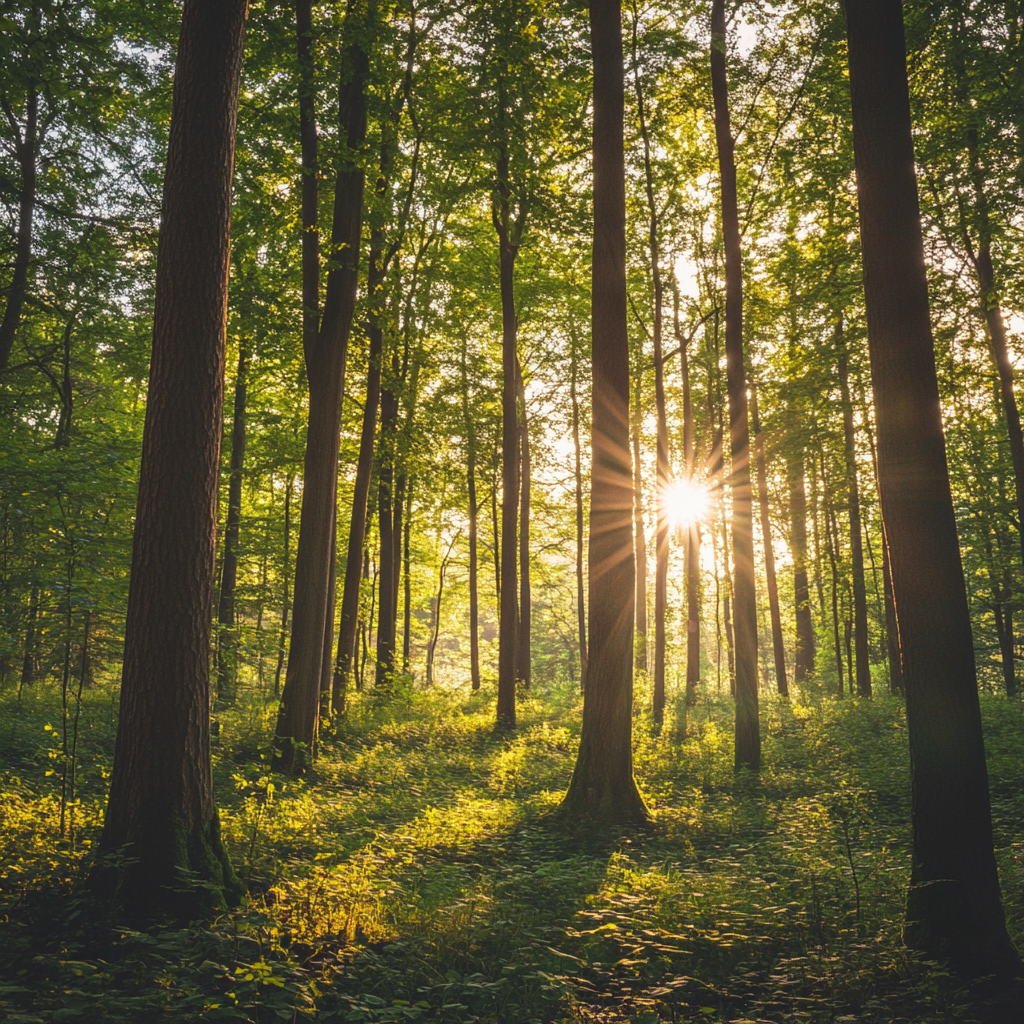 Gentle Wind in the Forest – Calming Daytime Nature Sounds