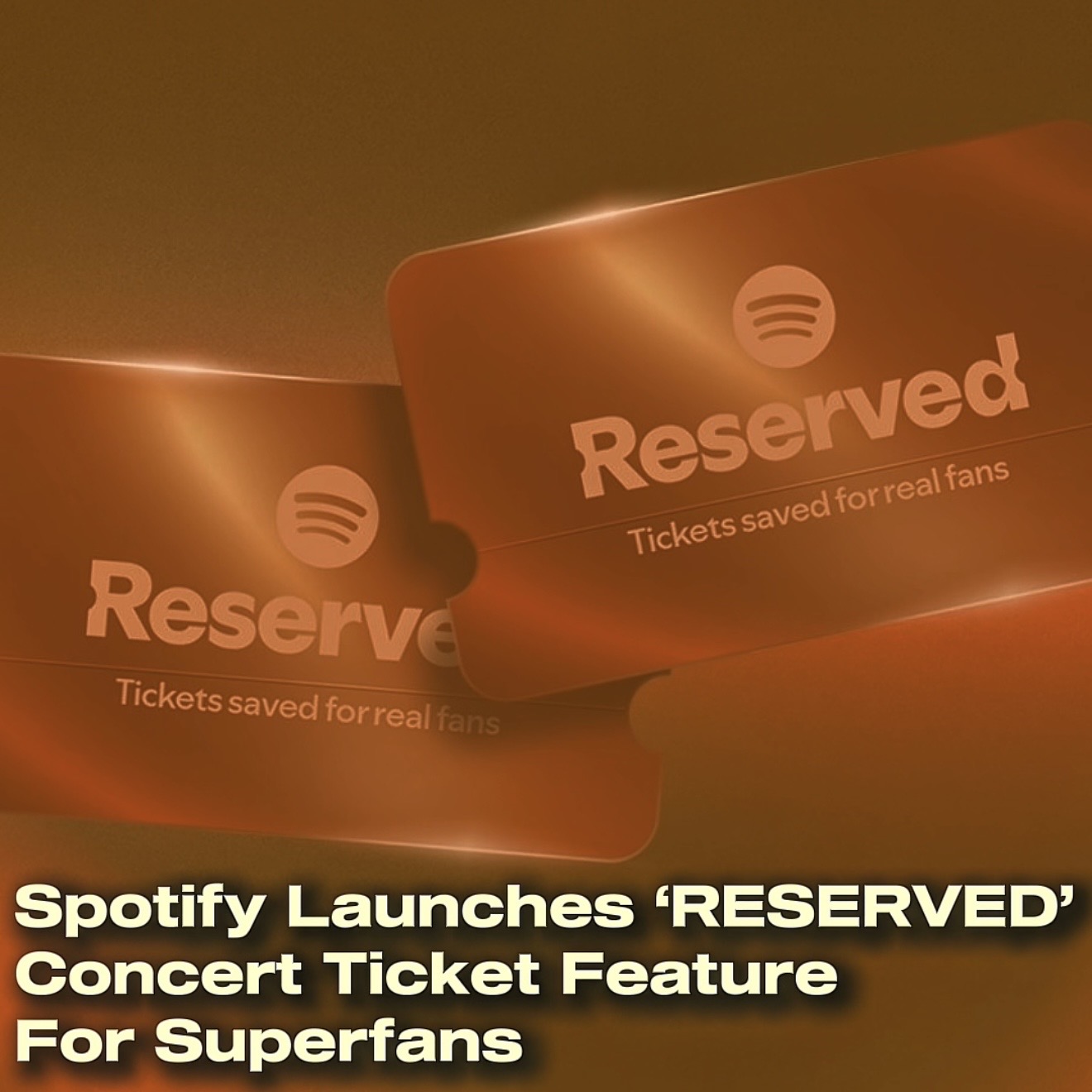 Spotify Launches 'RESERVED' Concert Ticket Feature For Superfans episode artwork