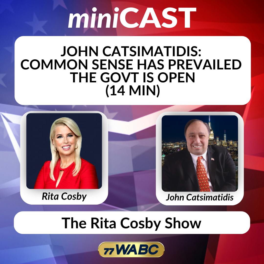 John Catsimatidis: Common Sense Has Prevailed The Govt Is Open (14 min) John Catsimatidis: Common Sense Has Prevailed The Govt Is Open (14 min)