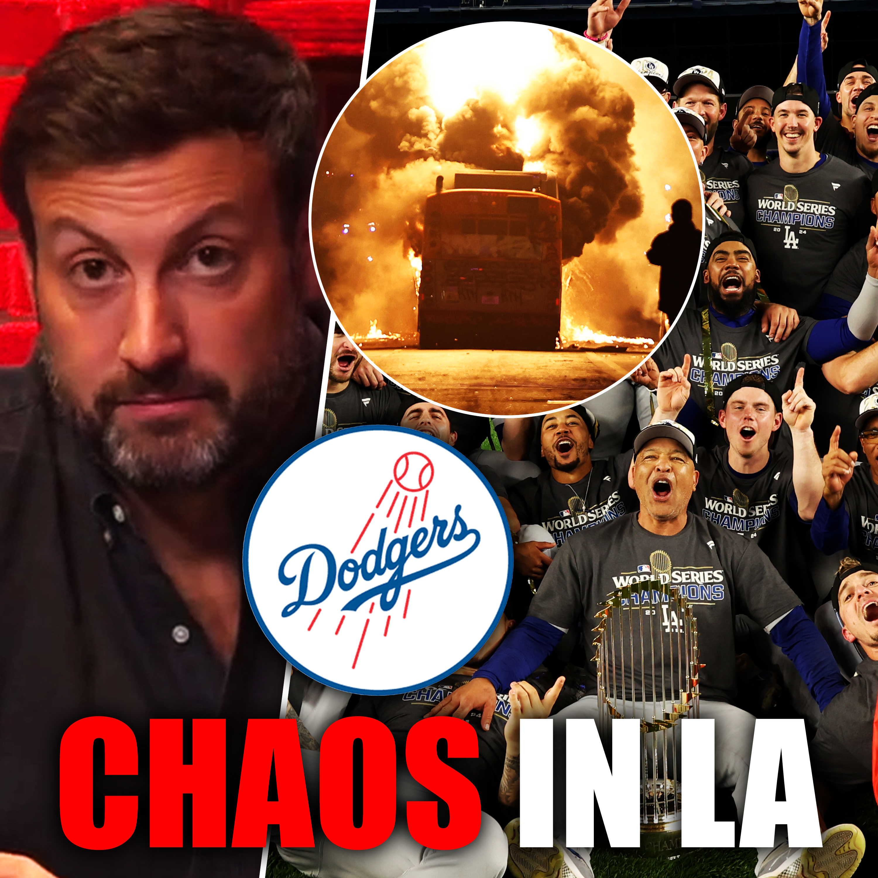 Chaos Ensues In Los Angeles Following Dodgers Winning World Series + Armando Salguero & Jonathan Papelbon | episode artwork