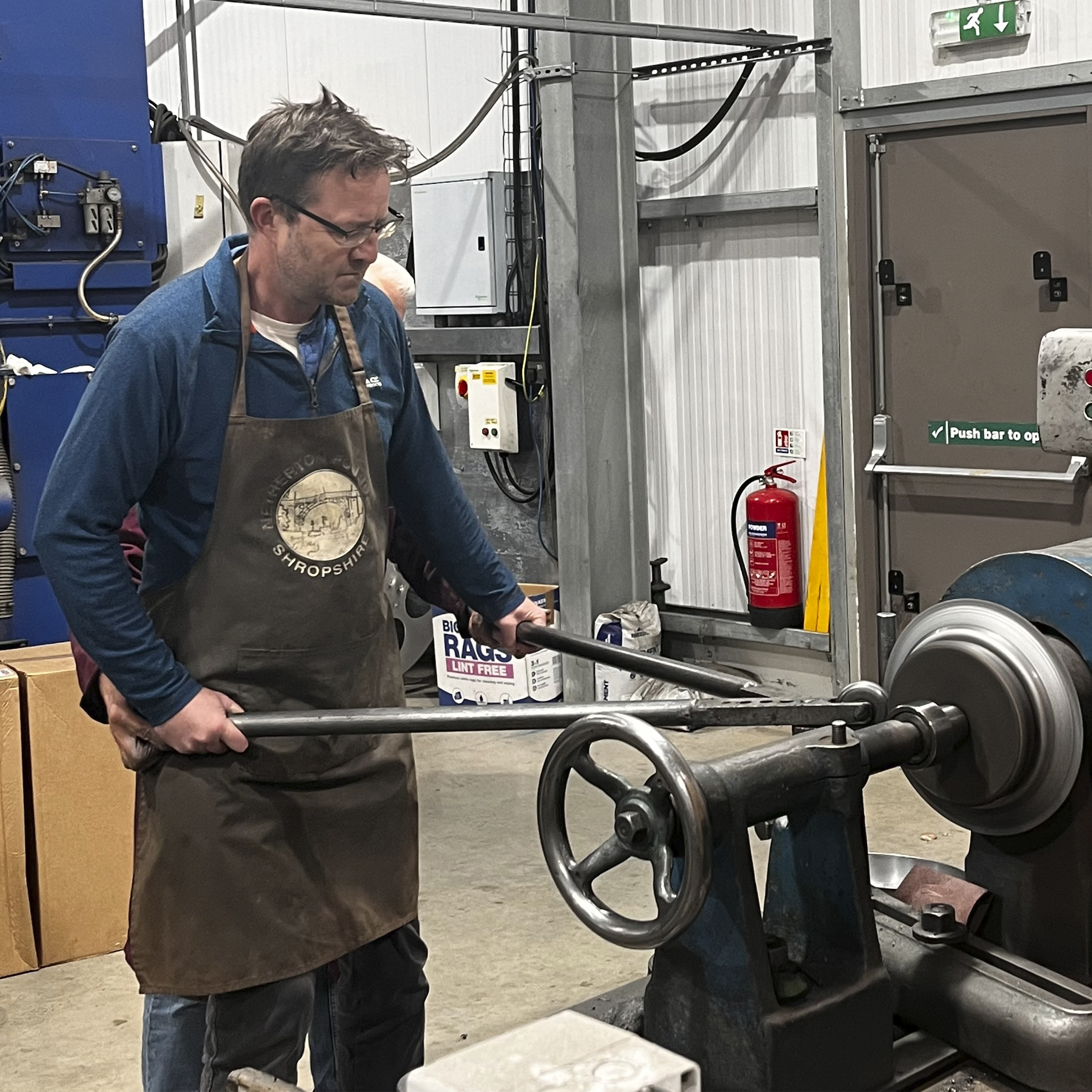 329. Making a spun-iron frying pan at a family-run foundry in Shropshire