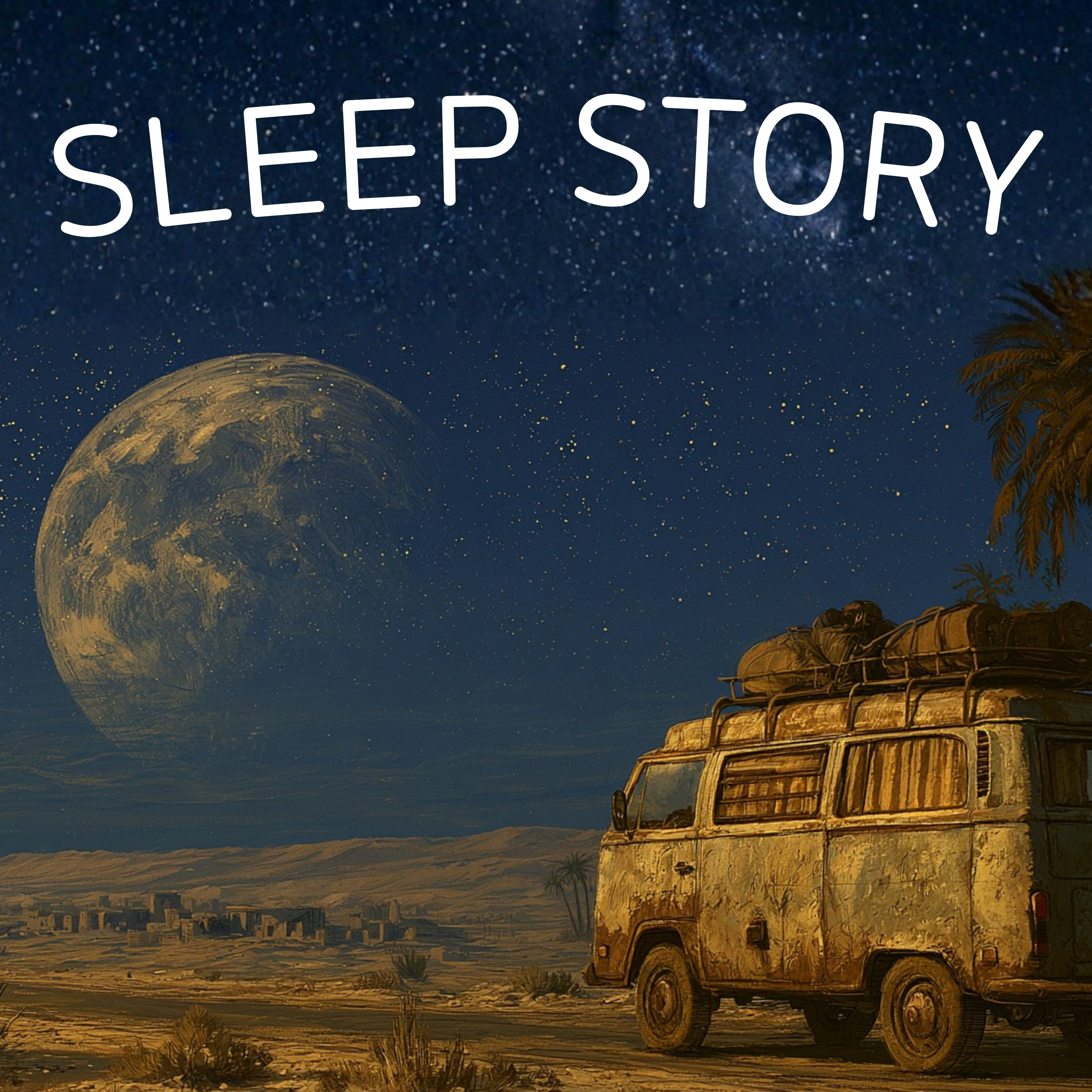 Camper Van in Morocco | Cozy Sleep Story with Crackling Fire Sounds episode artwork