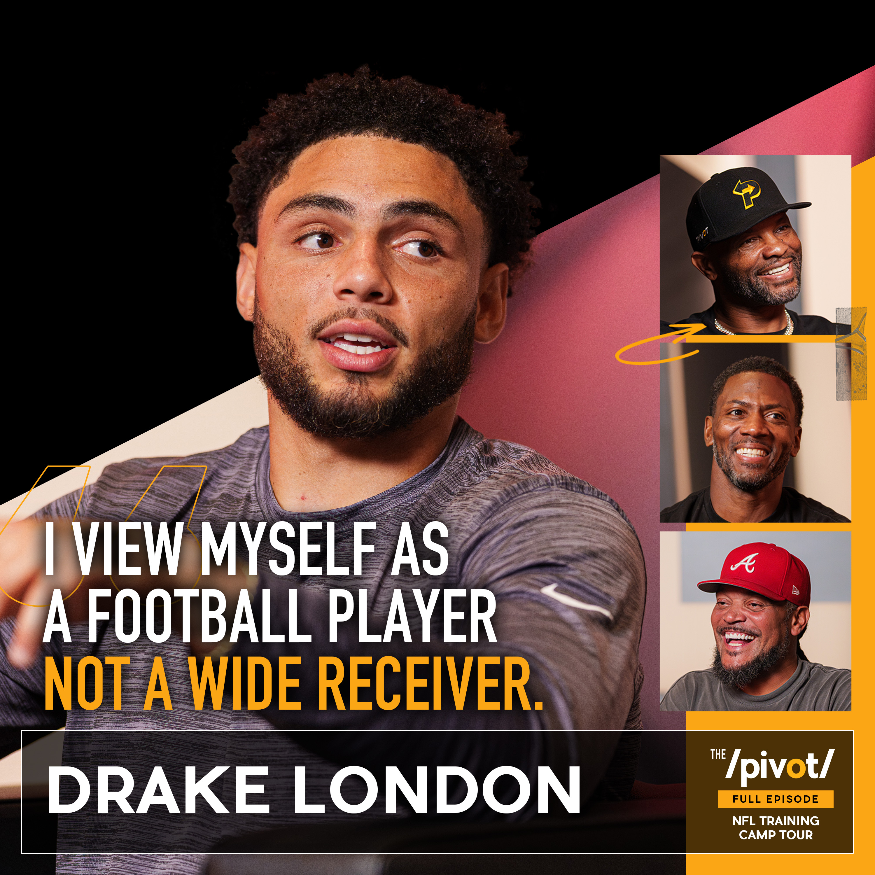 Drake London talks Falcons expectations, new contract, Bijan Robinson, QB carousel, Stefansky, pressure to win, his recent engagement, accountability, growth, and why he still has something to prove this season.
