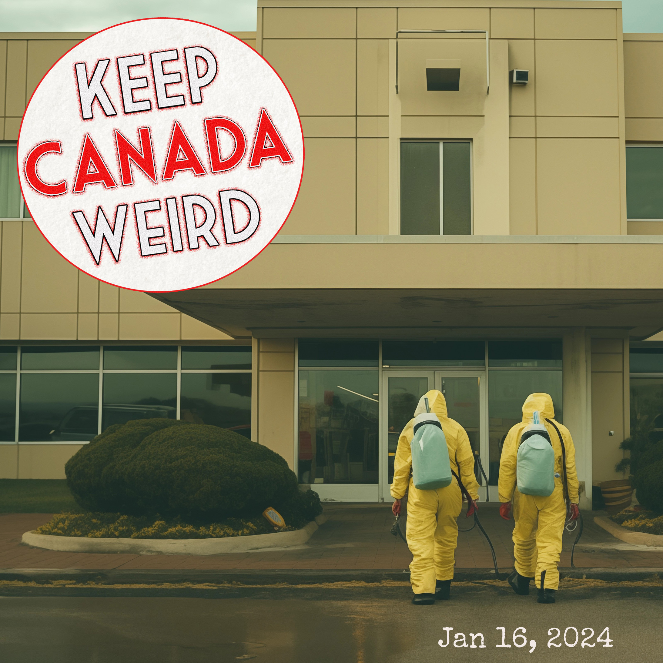 99 - Jan 16, 2024 - Regina's sexiest couple, tractor vs Seaforth, Canadian Military "promotes" sex worker episode artwork