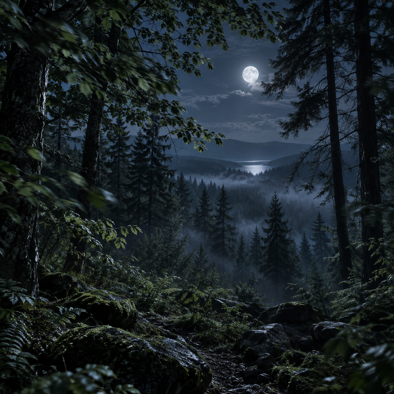 🌬️ VIENTO EN EL BOSQUE, FOLLAJE MÓVIL y SOPLO PROFUNDO — 2 H de naturaleza nocturna para dormir