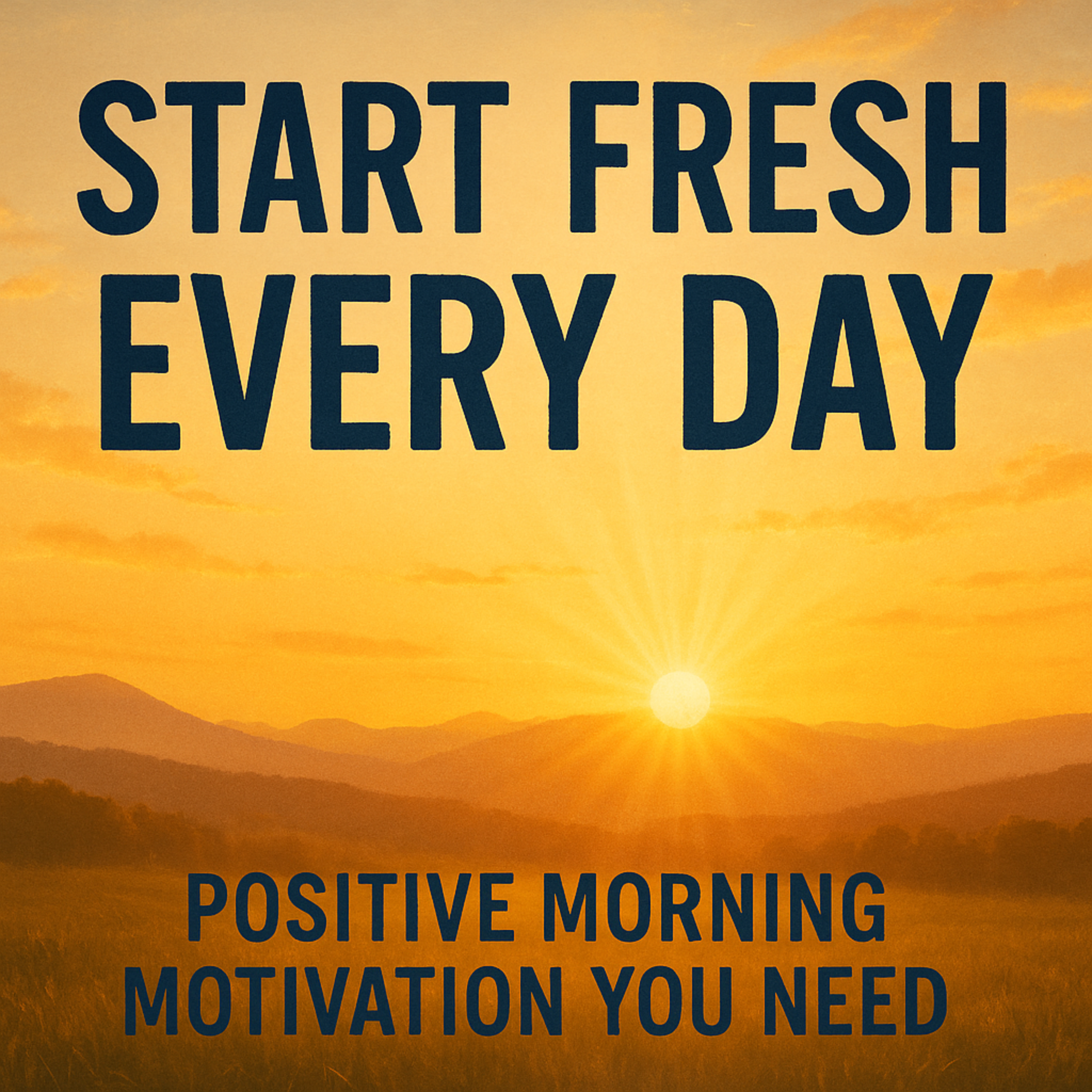 START FRESH EVERY DAY – Positive Morning Motivation You Need
