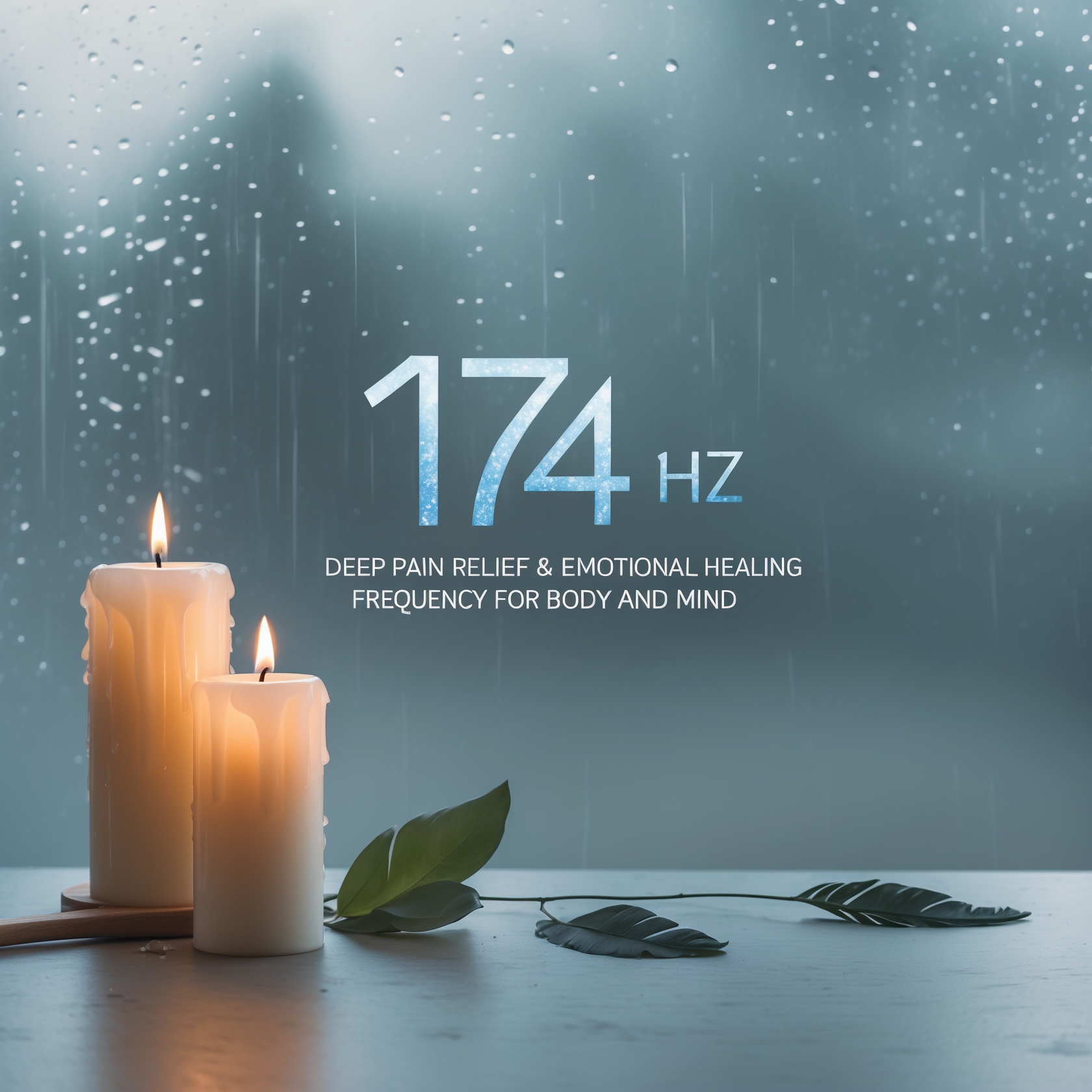 174 Hz + Rain Sounds | Deep Pain Relief & Emotional Healing Frequency for Body and Mind