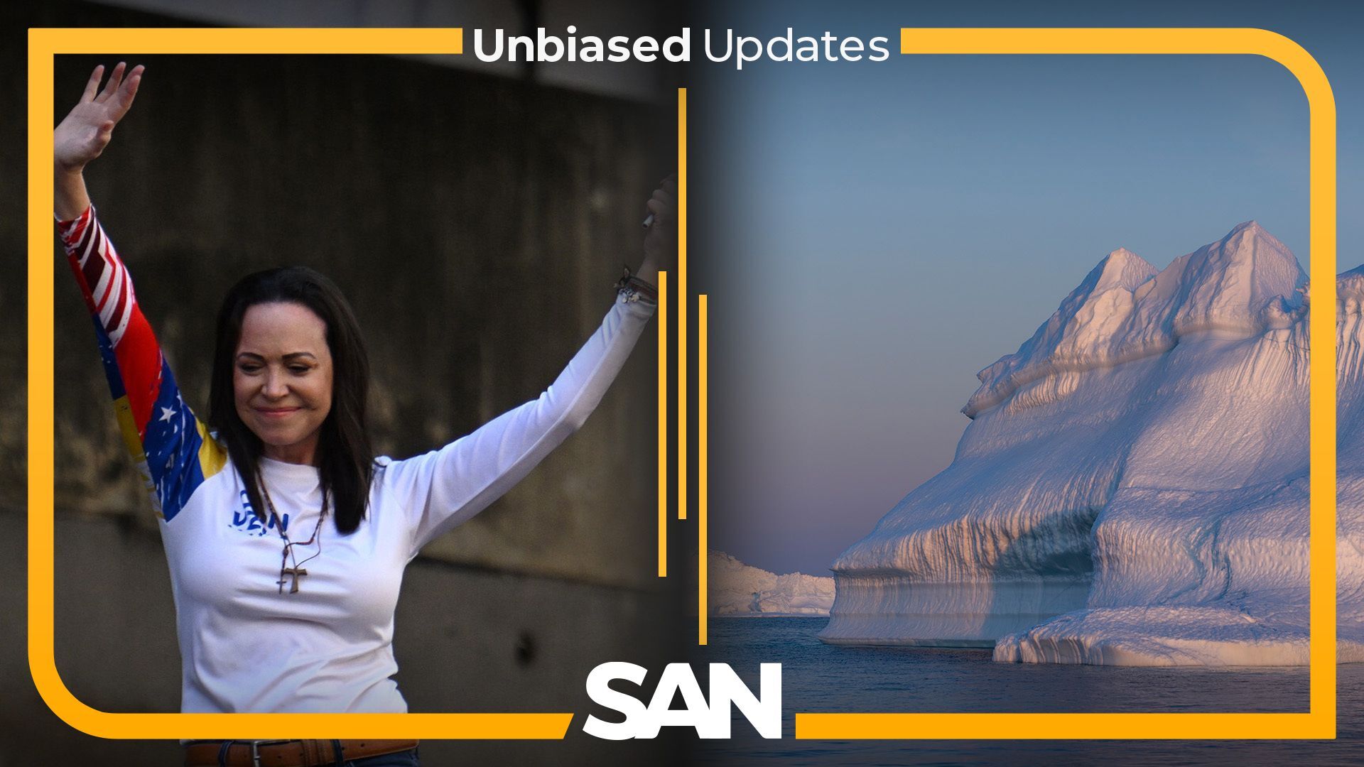 Machado claims mandate to lead Venezuela; Trump eyes Greenland