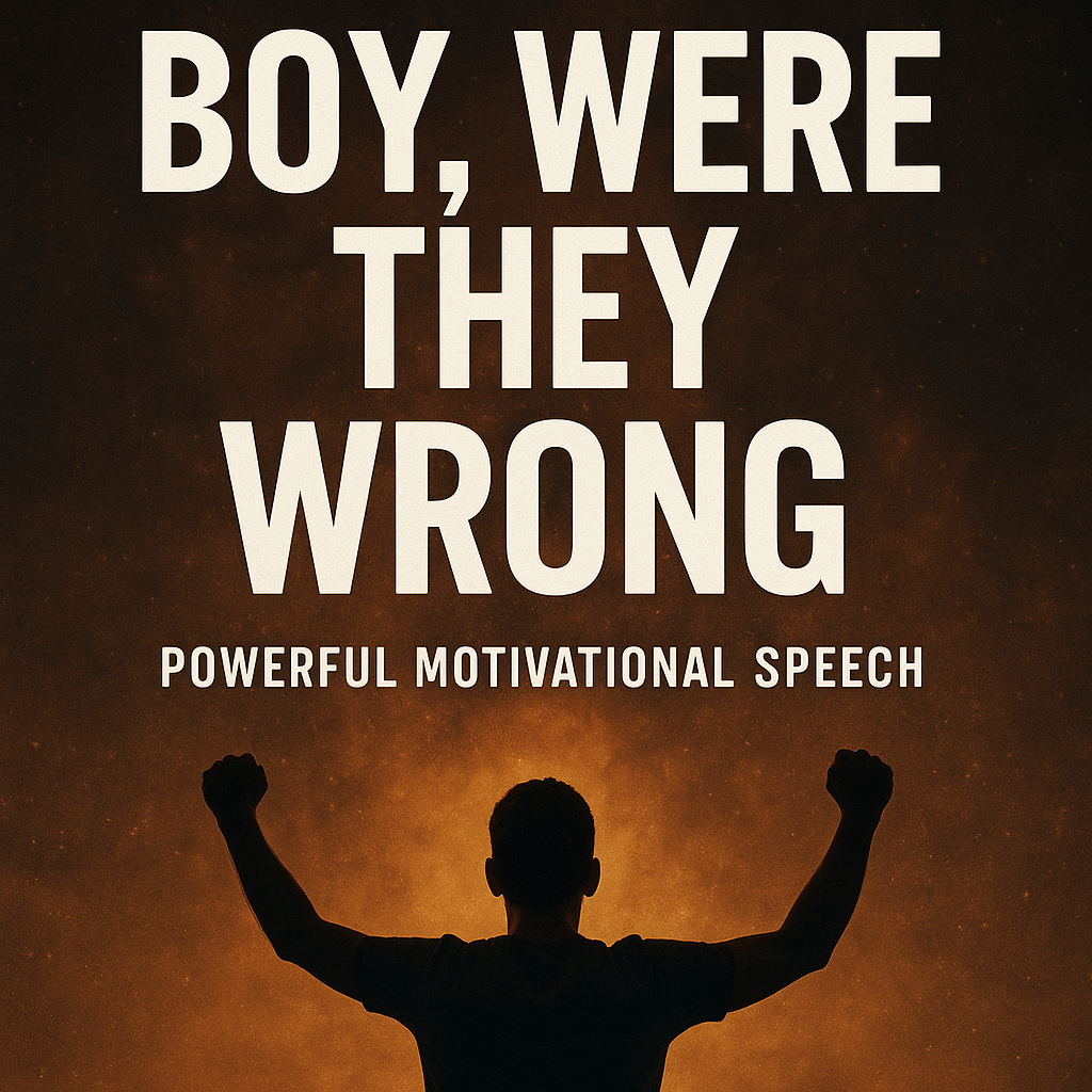 BOY WERE THEY WRONG - Powerful Motivational Speech