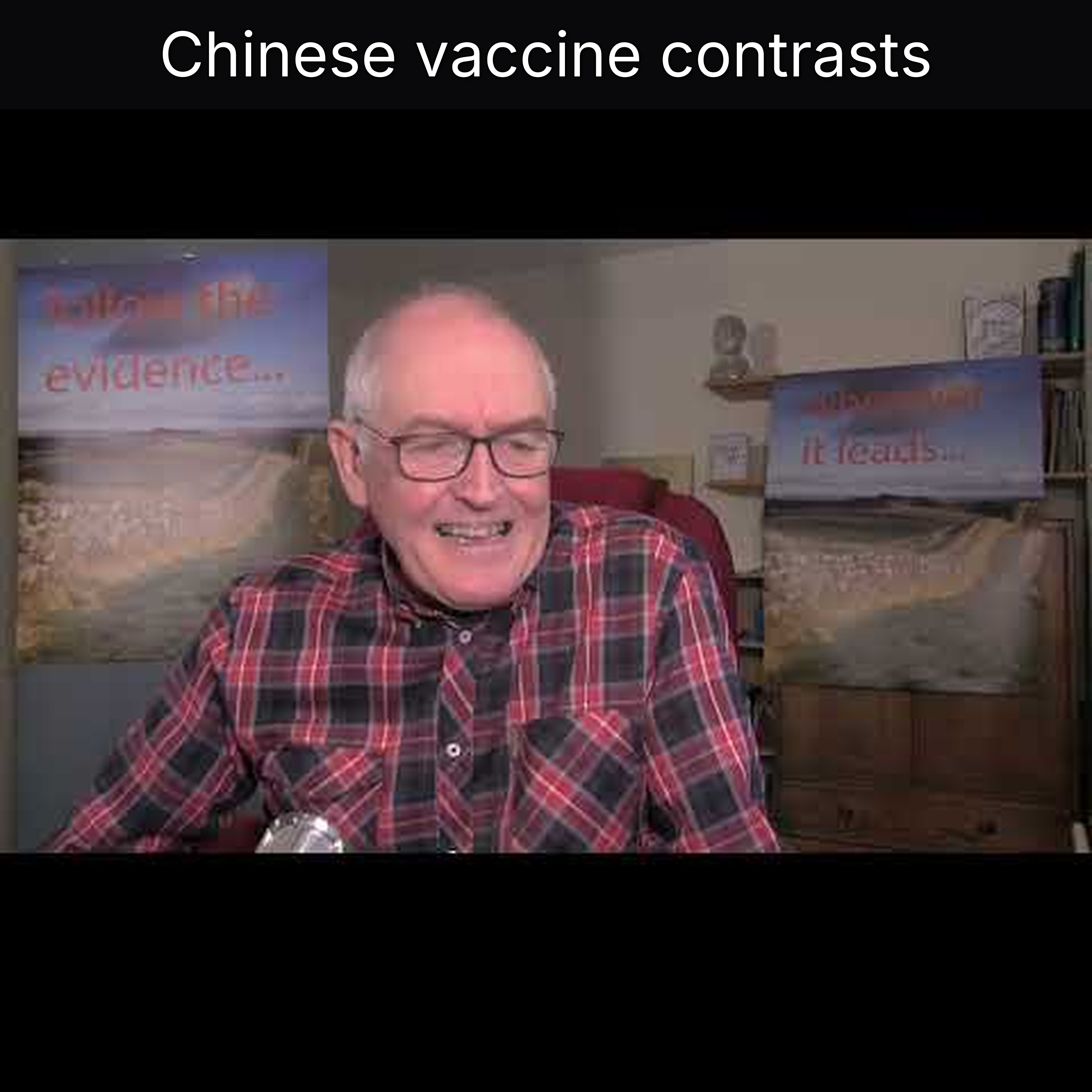 Chinese vaccine contrasts episode artwork