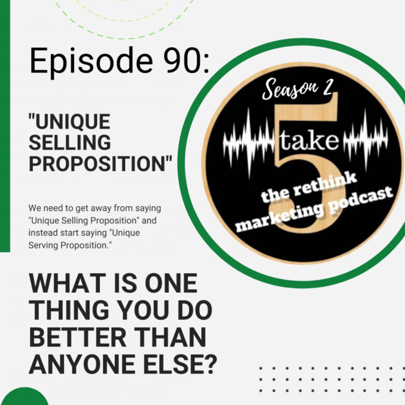 Let's Stop Saying "Unique Selling Proposition" and Start Using This Term Instead episode artwork