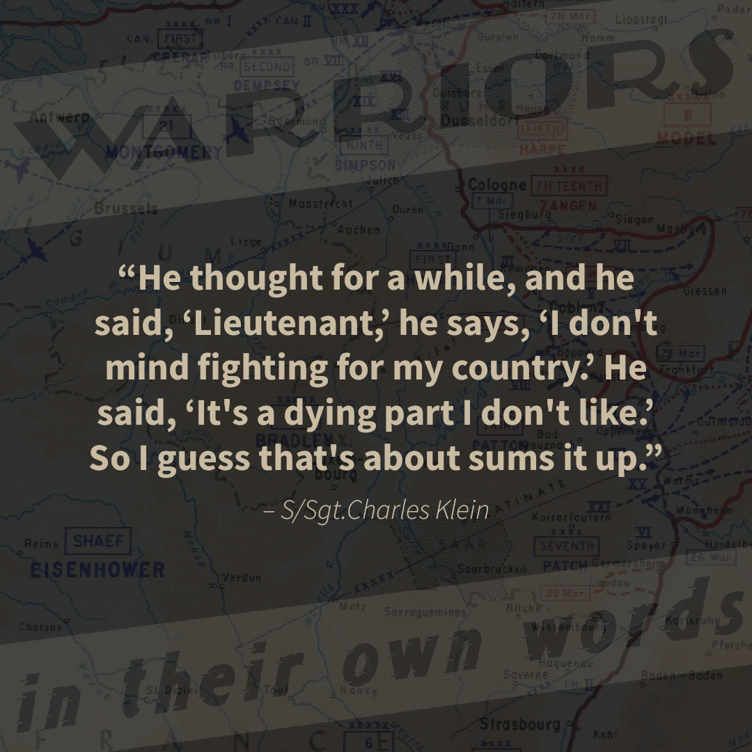 5th Ranger Battalion on D-Day: S/Sgt.Charles Klein