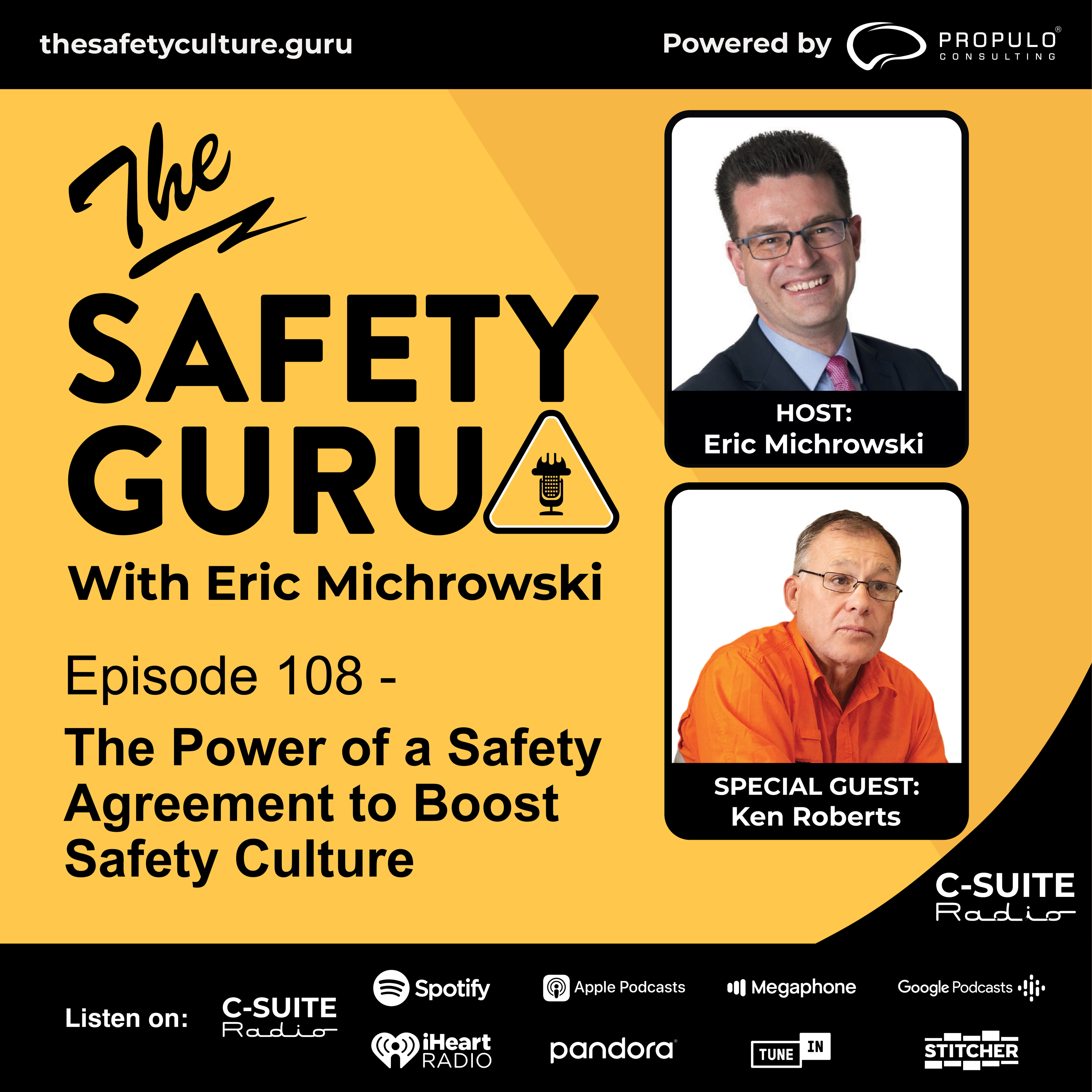 Episode 108 - The Power of a Safety Agreement to Boost Safety Culture with Ken Roberts episode artwork
