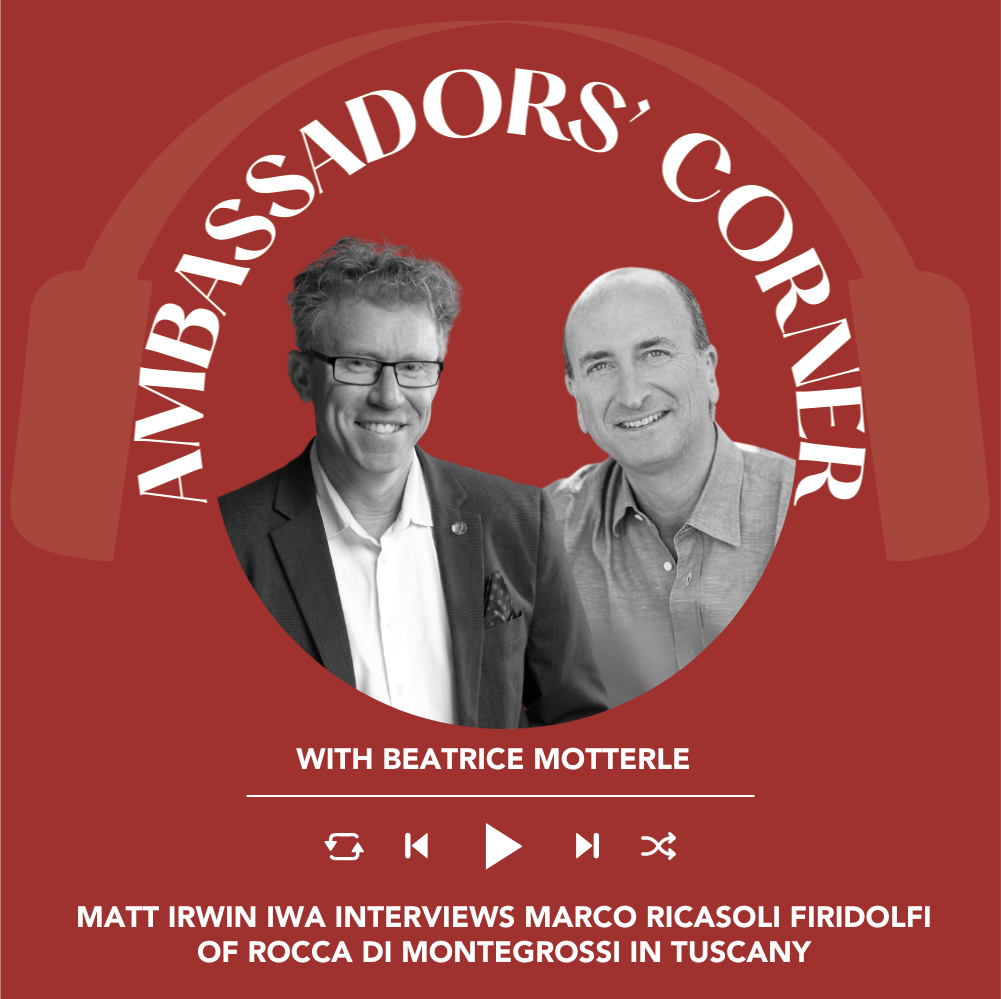 Matt Irwin IWA interviews Marco Ricasoli-Firidolfi of Rocca di Montegrossi from Gaiole in Chianti Classico | Clubhouse Ambassadors' Corner