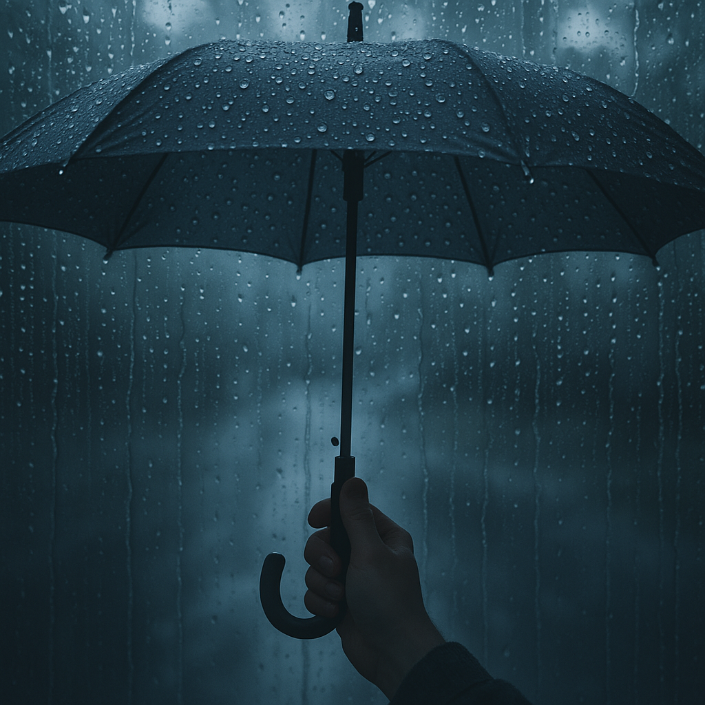 ASMR Rain Under Umbrella Sound 🌧️ Cozy & Relaxing Ambience for Sleep, Study, and Calm