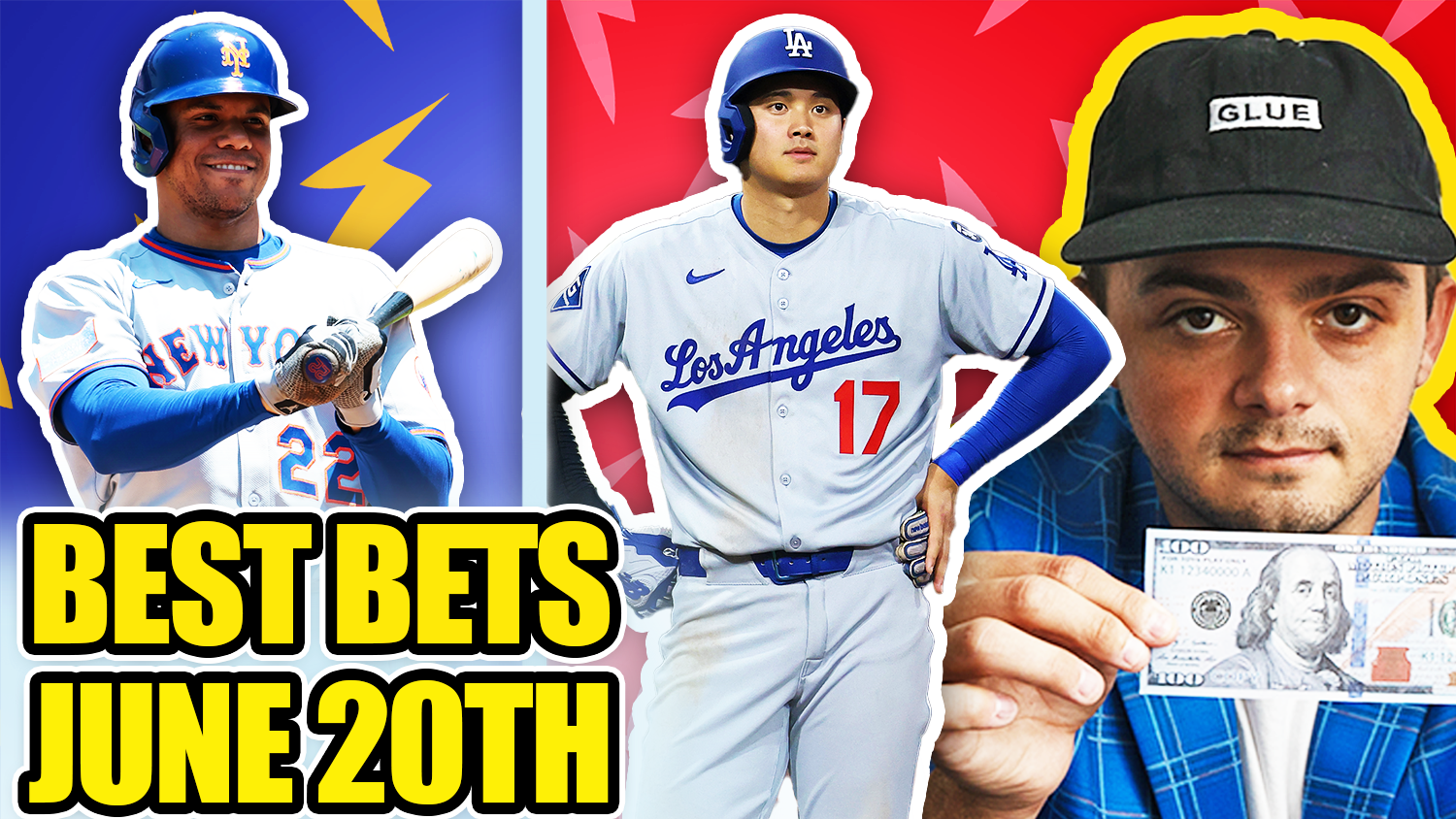 FRIDAY SIX LEG MLB PARLAY (+1200)