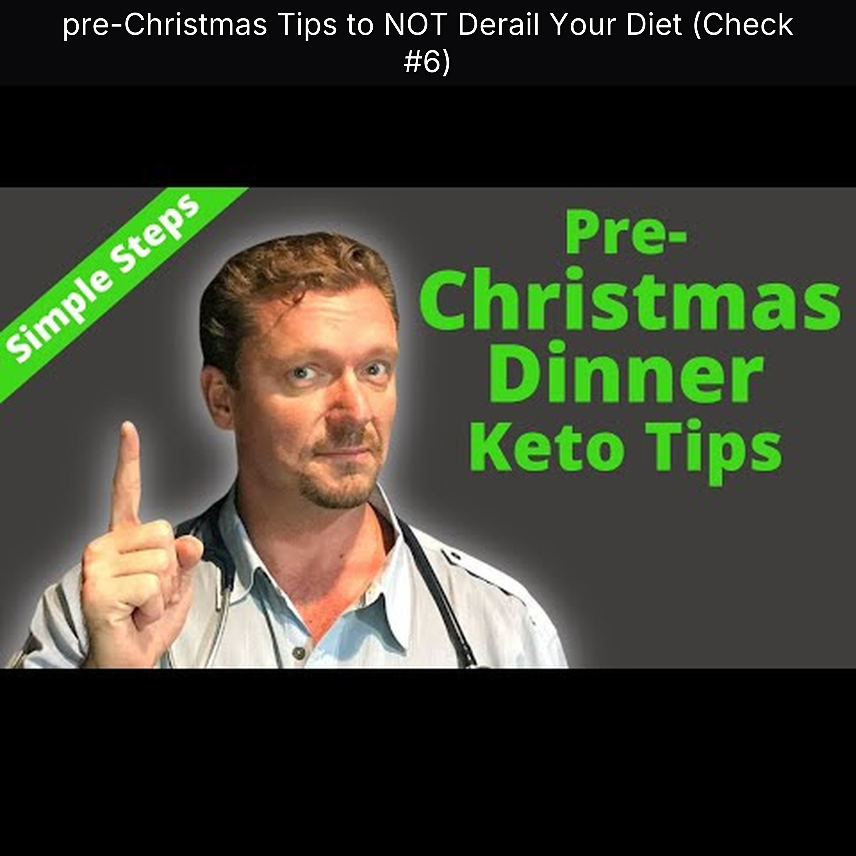 pre-Christmas Tips to NOT Derail Your Diet (Check #6)