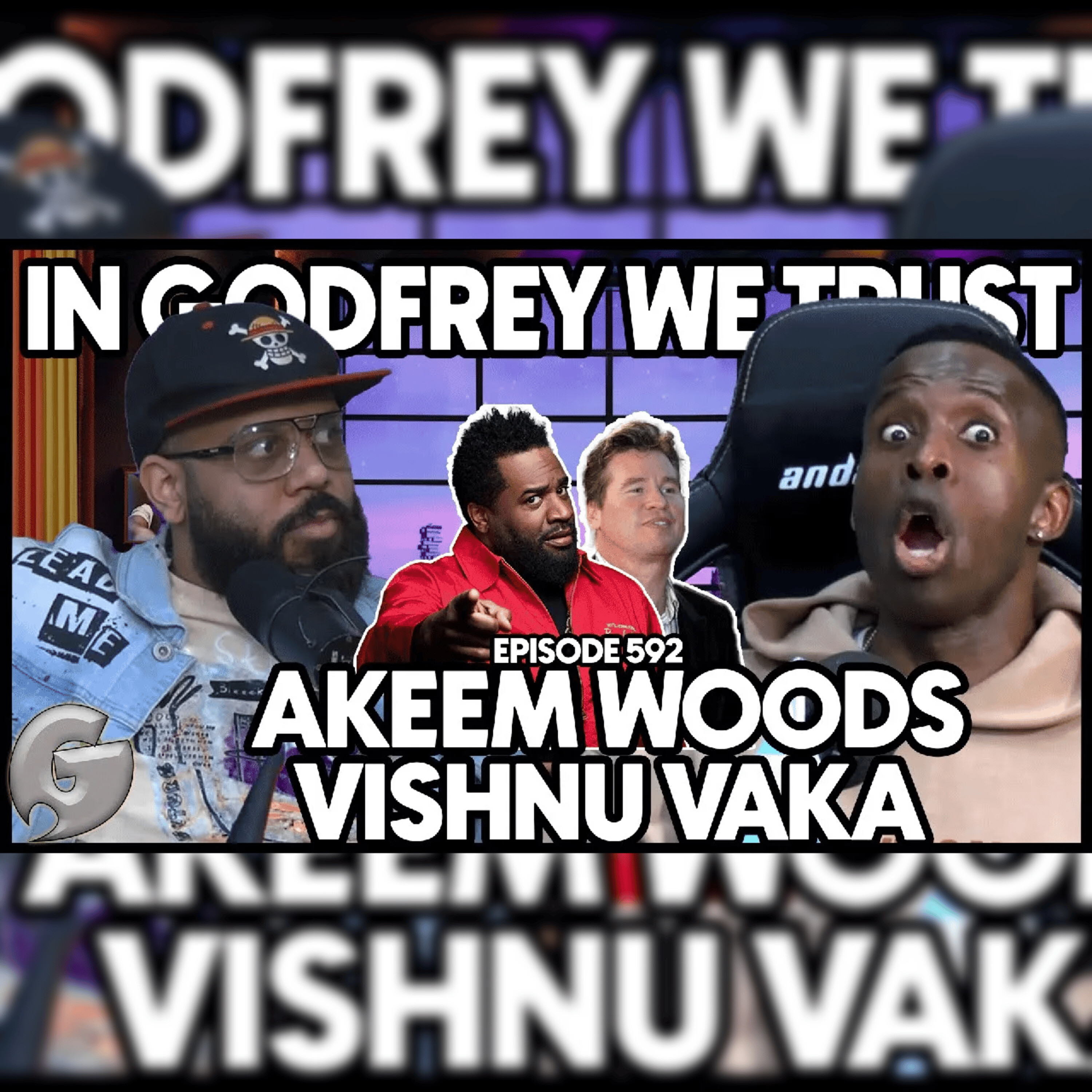 592. Corey Holcomb's Crowd Walks Out l Vishnu Vaka & Akeem Woods episode artwork