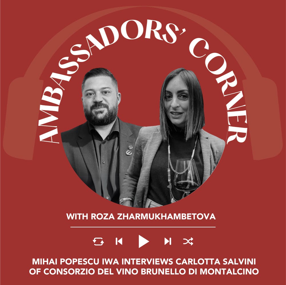 Ep. 2419 Mihai Popescu IWA interviews Carlotta Salvini of Consorzio del vino Brunello di Montalcino | Clubhouse Ambassadors' Corner