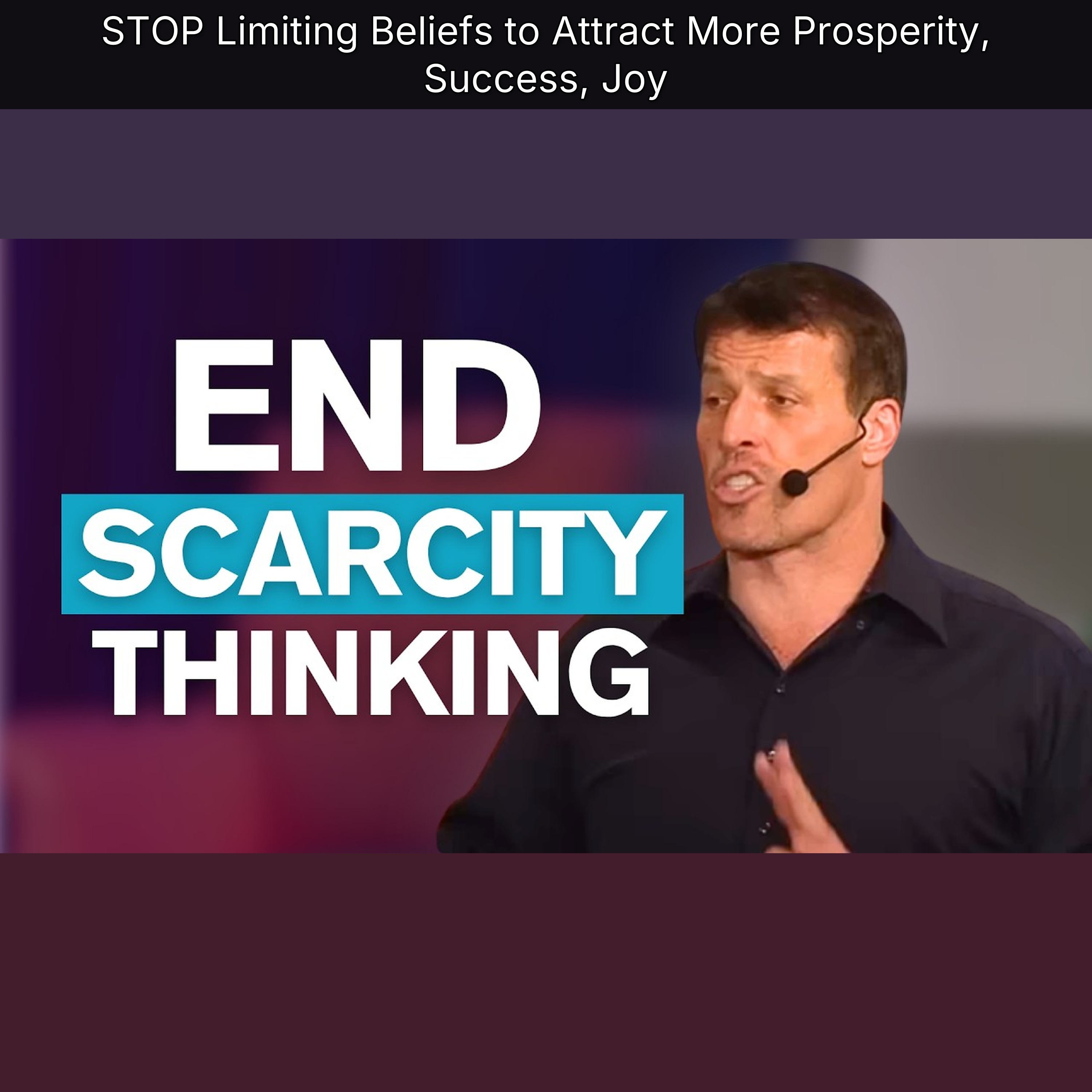 STOP Limiting Beliefs to Attract More Prosperity, Success, Joy