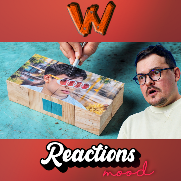 Unveiling the Mystery!! Crafting a DIY Wooden Cube for Photos! REACTS episode artwork