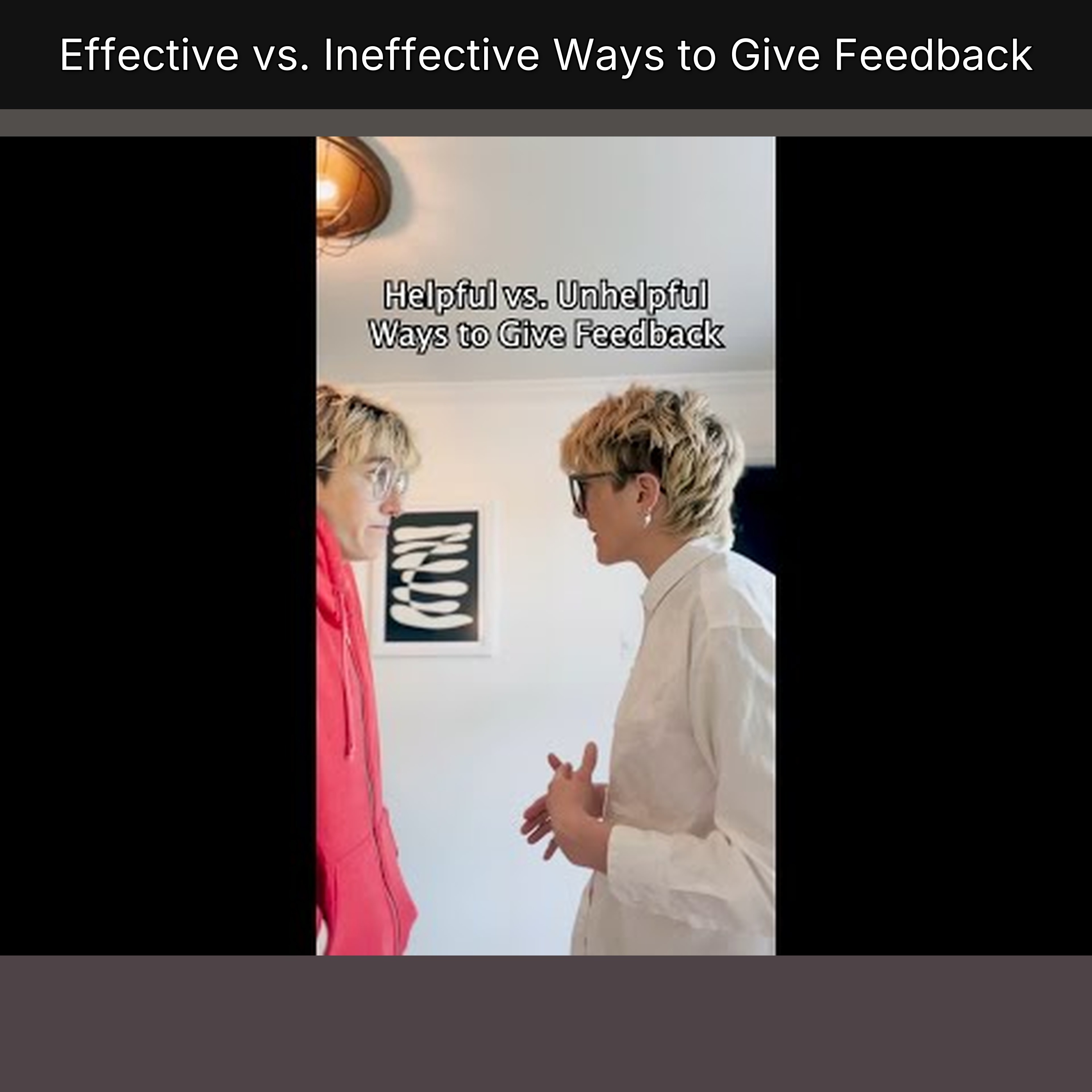 Effective vs. Ineffective Ways to Give Feedback episode artwork