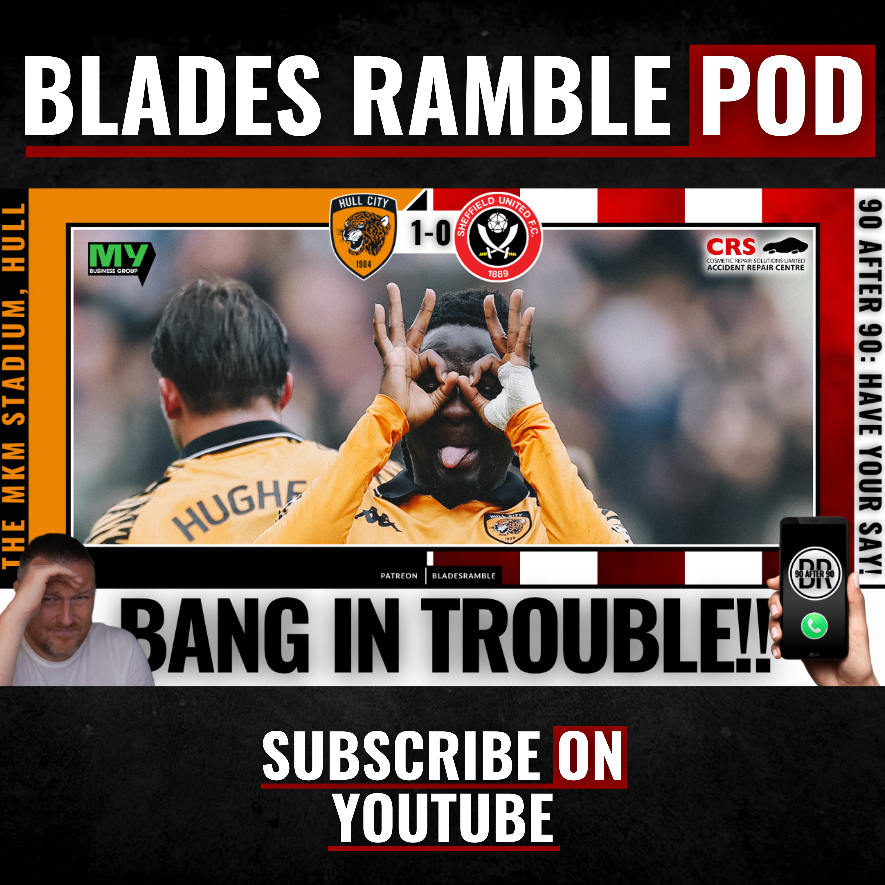 📱⚔️ 90 AFTER 90 | HULL 1-0 UNITED | BANG IN TROUBLE... WE ARE USELESS!! ⚔️📱