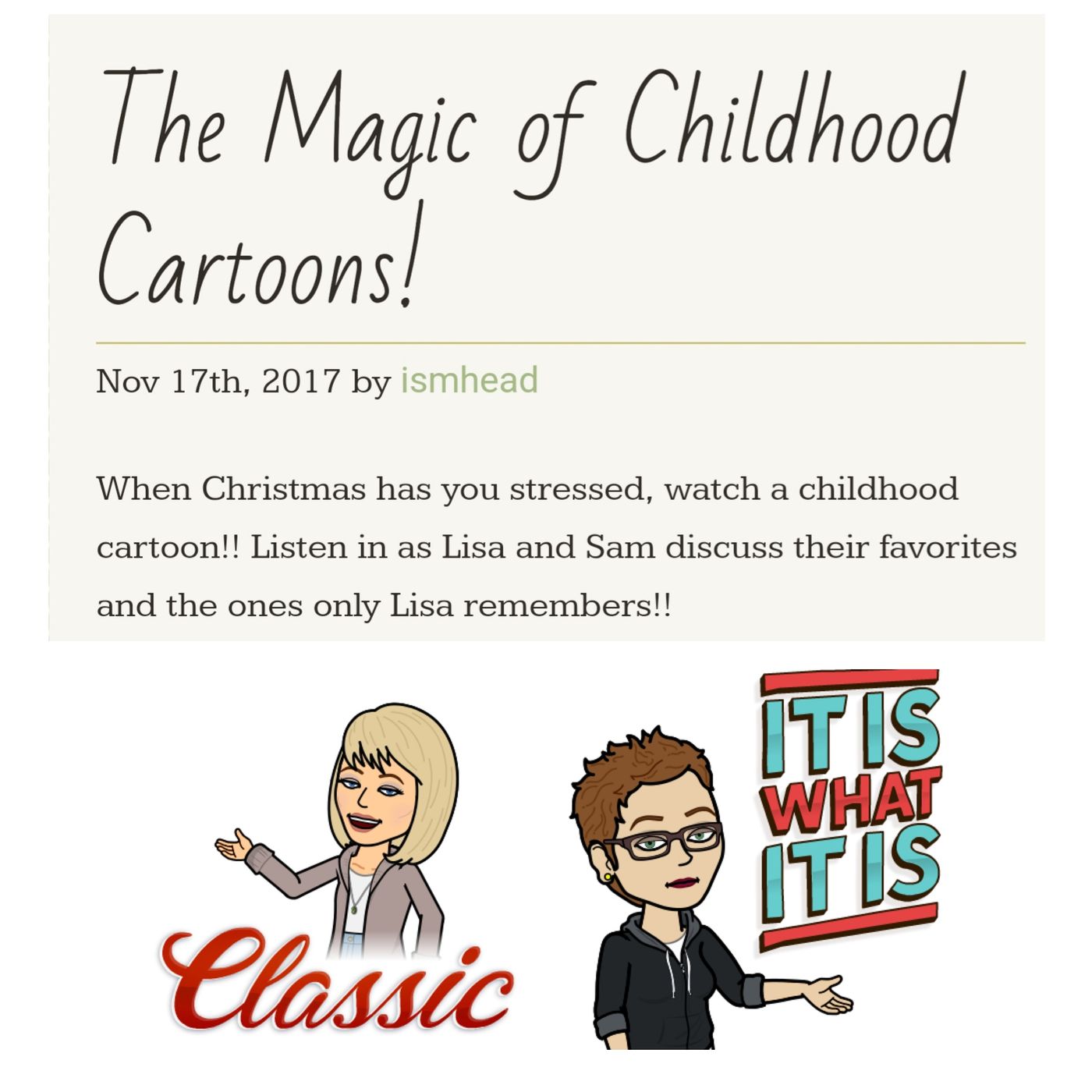 The Magic of Childhood Cartoons!